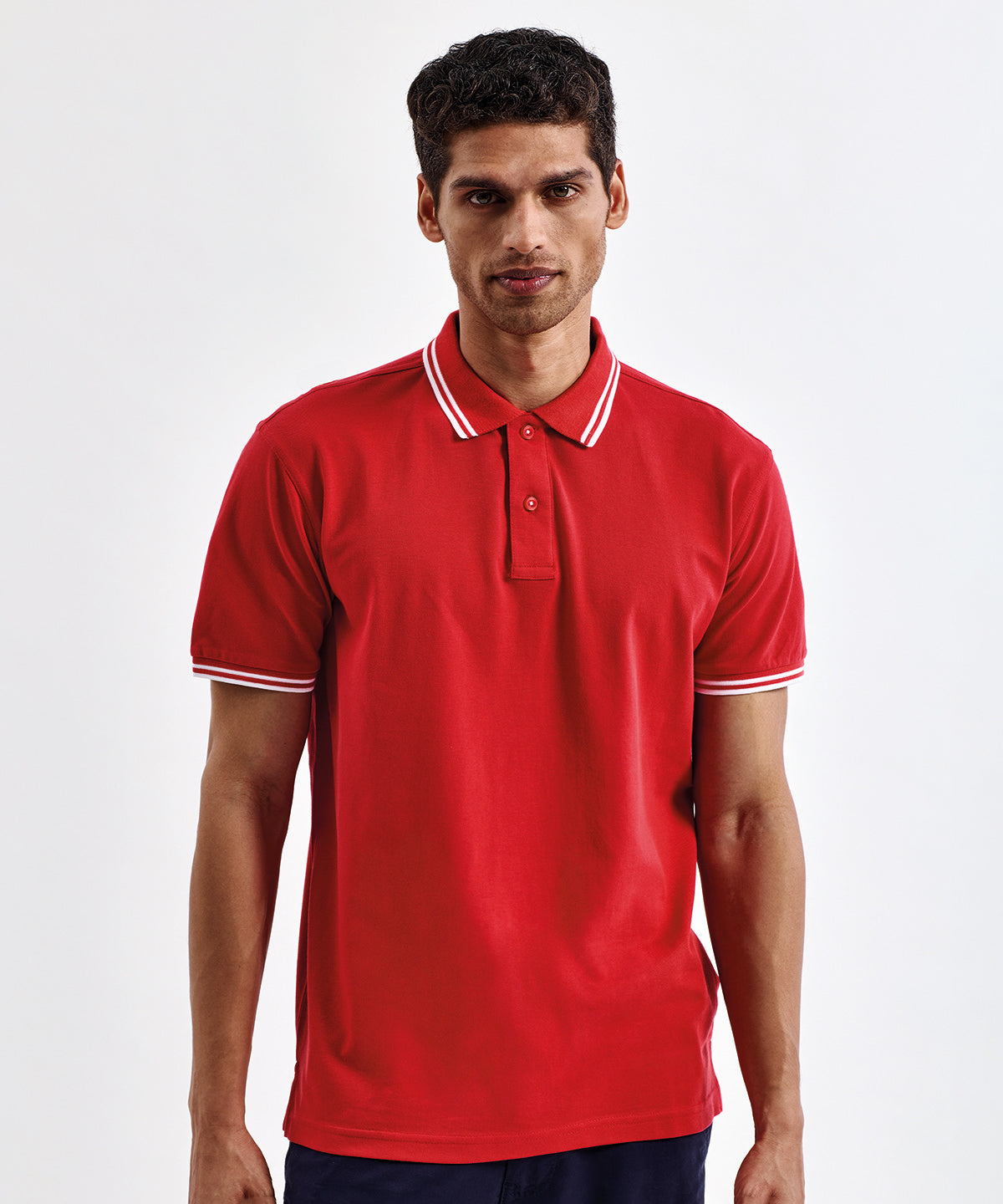 Men's classic fit tipped polo