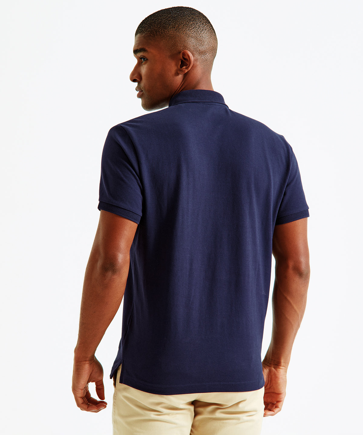 Men's zip polo