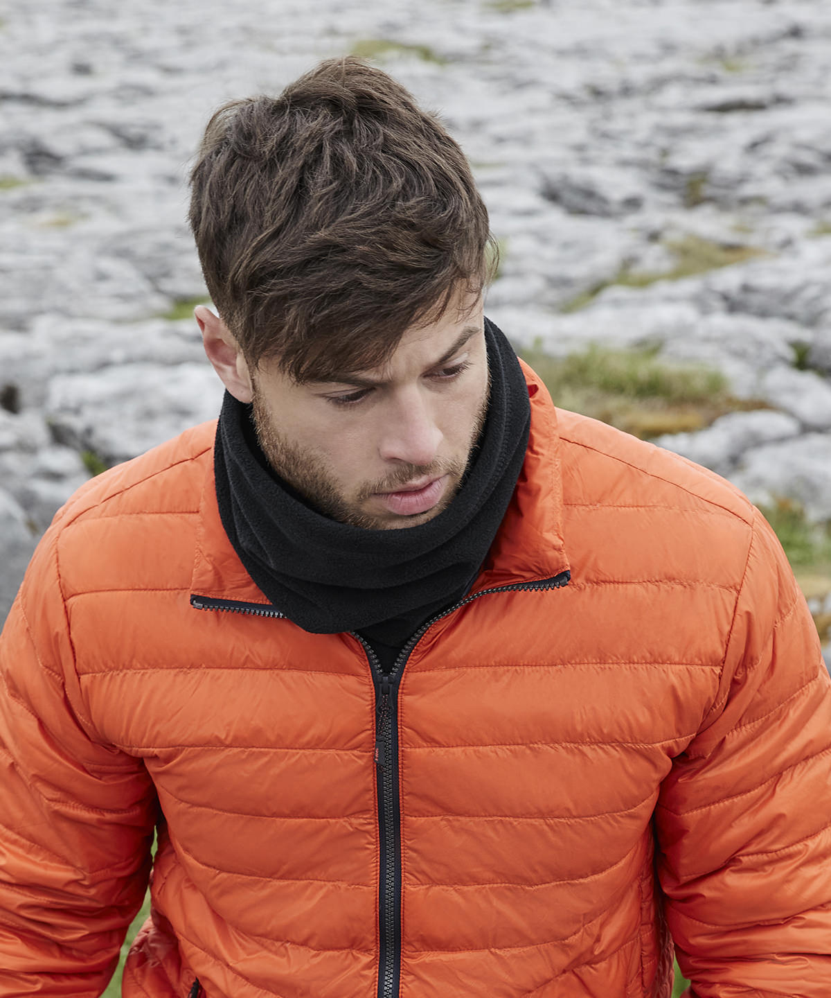 Recycled fleece snood