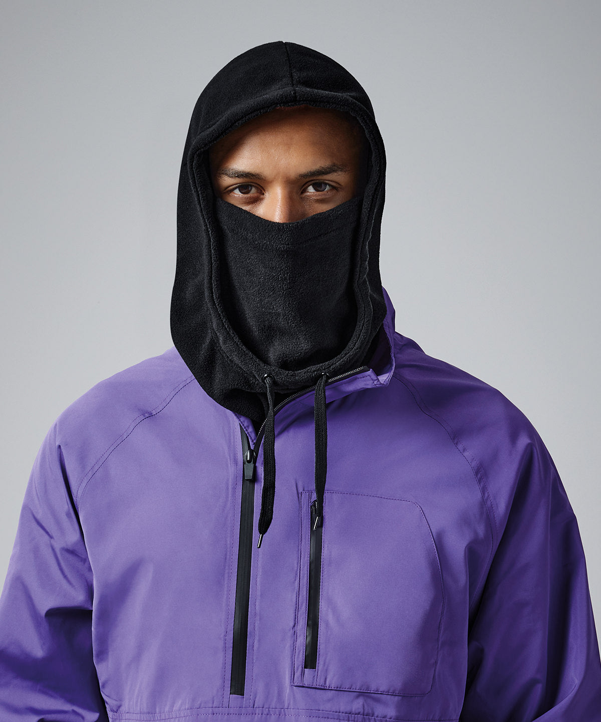 Recycled fleece hood