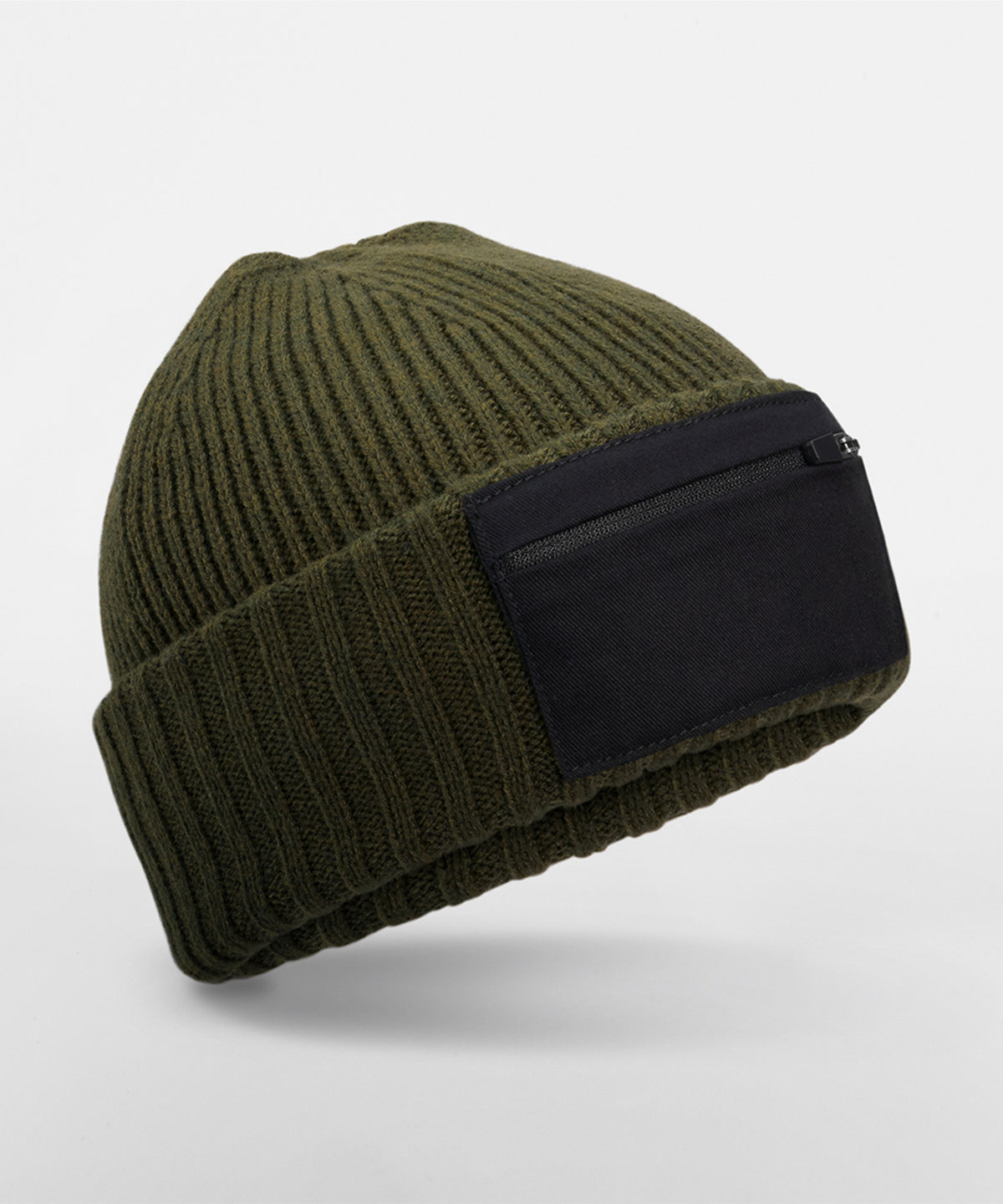 Zip patch beanie