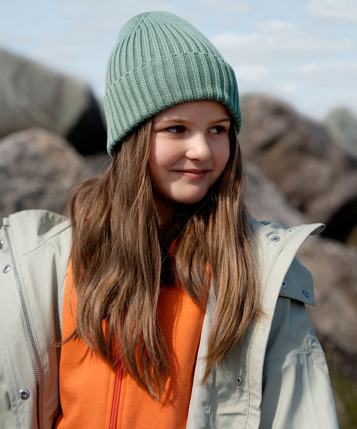 Organic cotton kids beanie