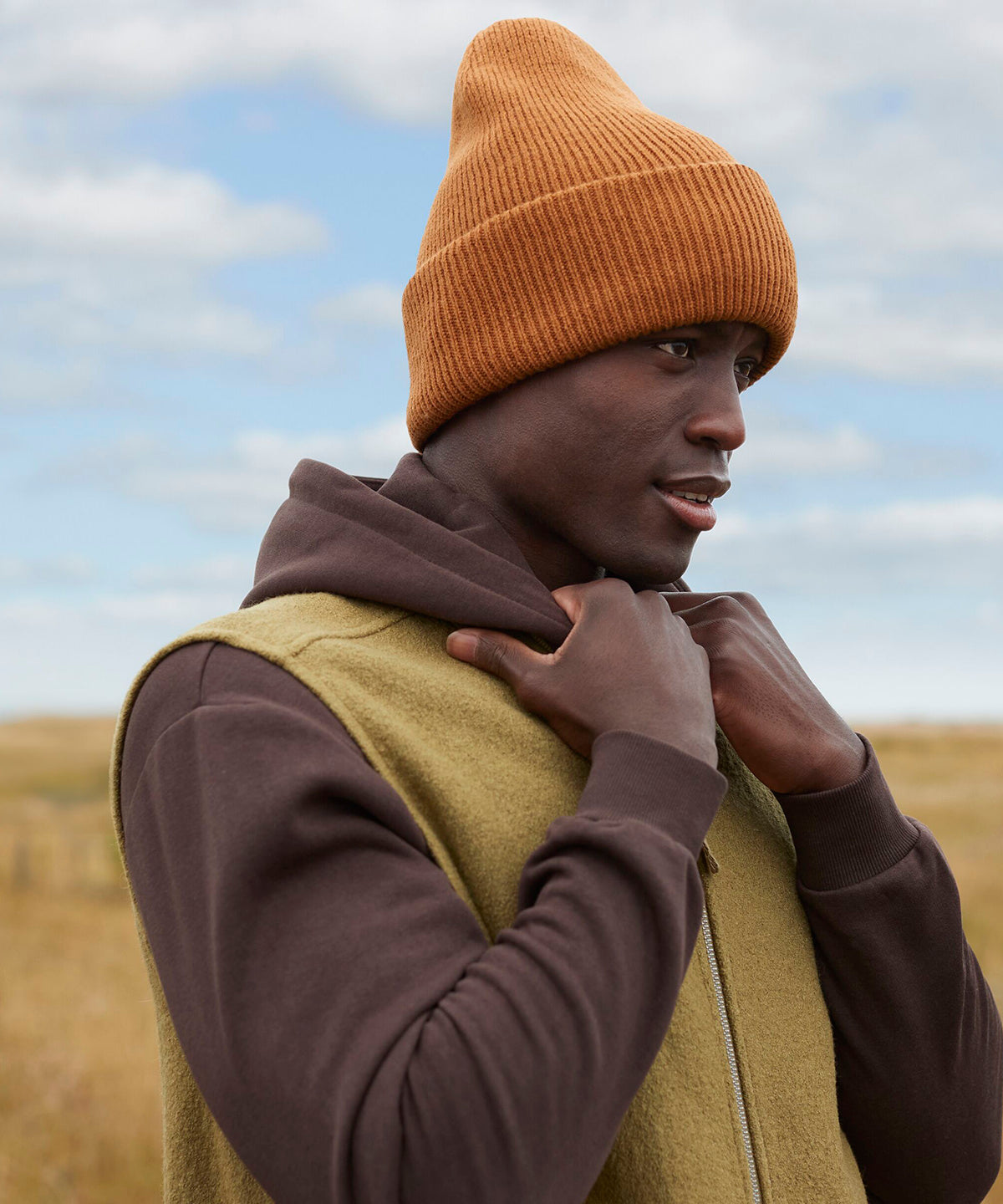 Classic engineered deep-cuffed beanie