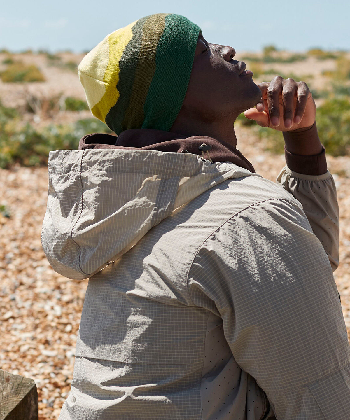 Mountain peaks pull-on beanie