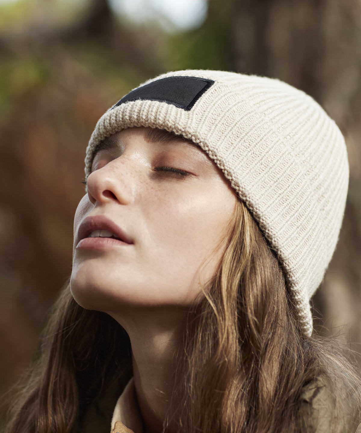 Fashion patch beanie