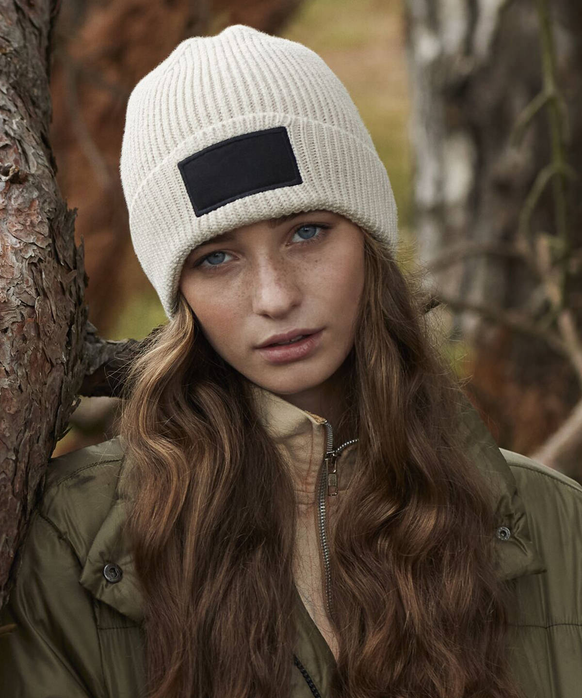 Fashion patch beanie
