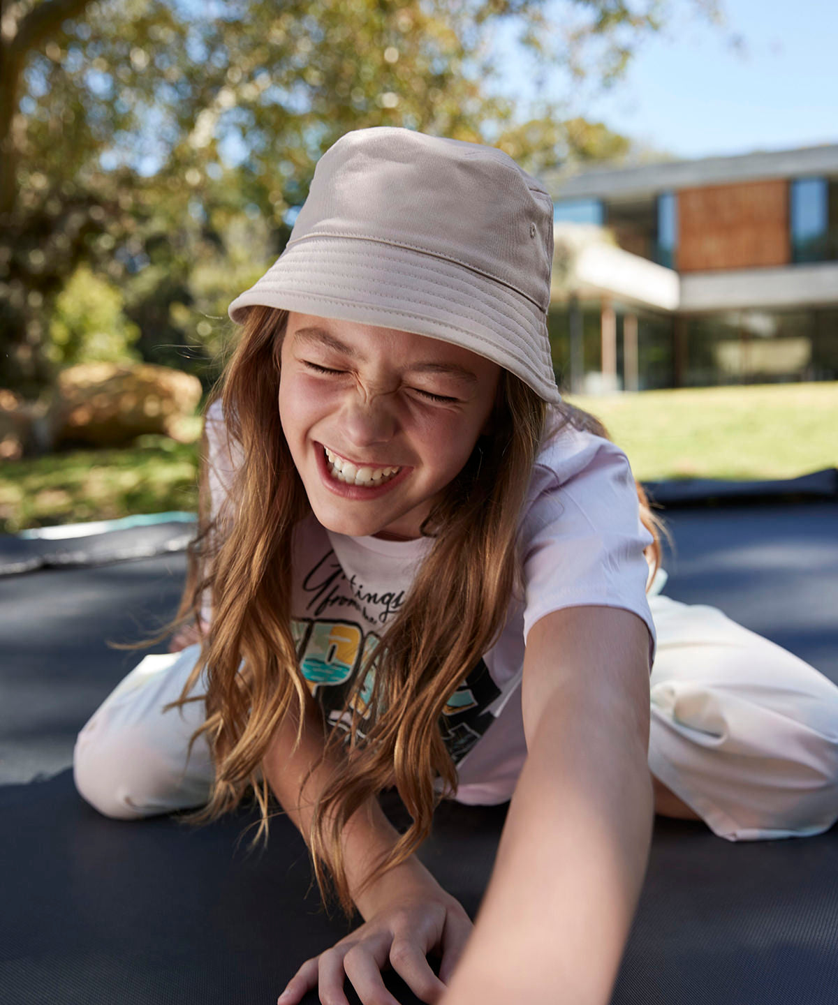 Junior organic cotton bucket hat