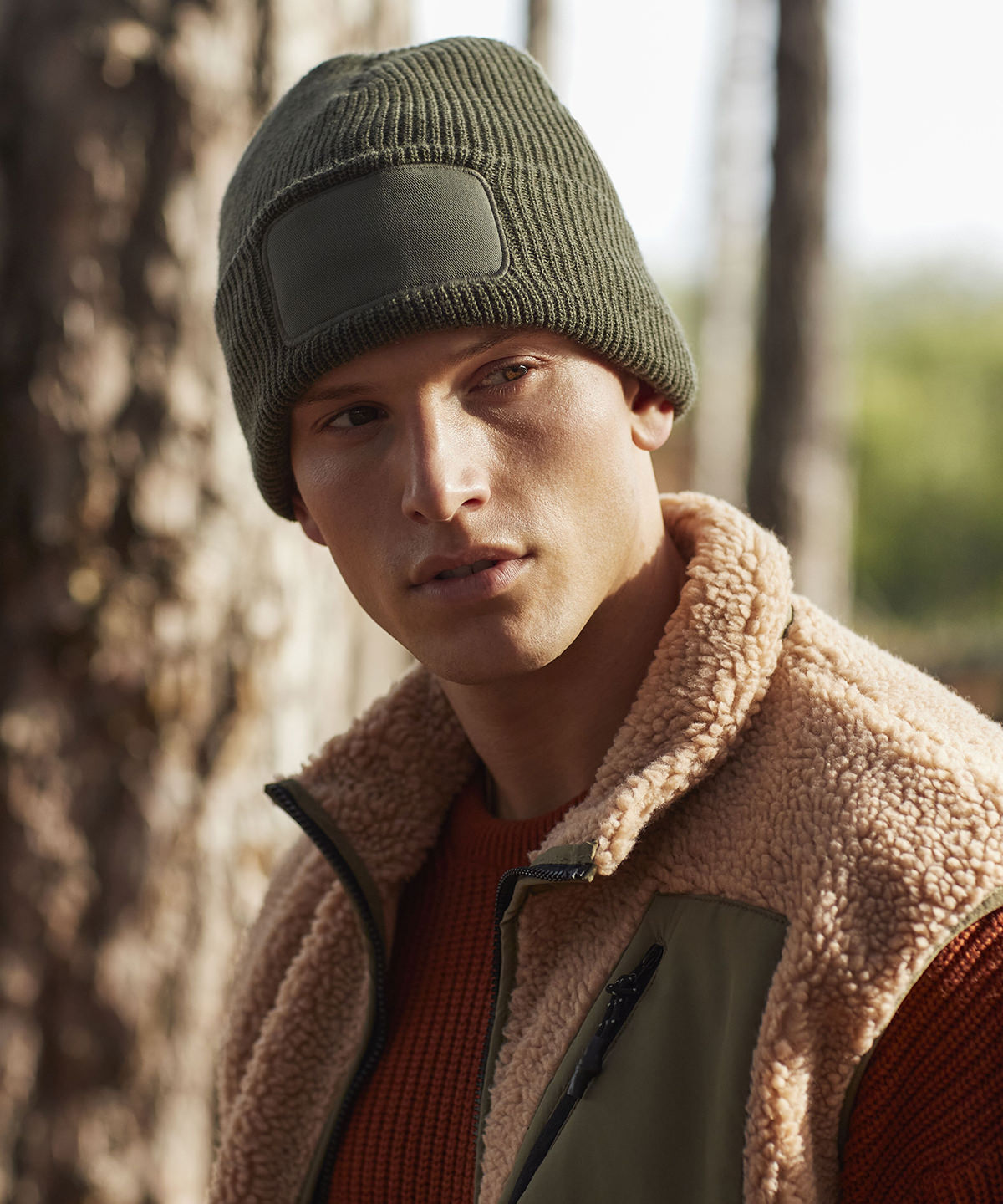 Thinsulate™ patch beanie