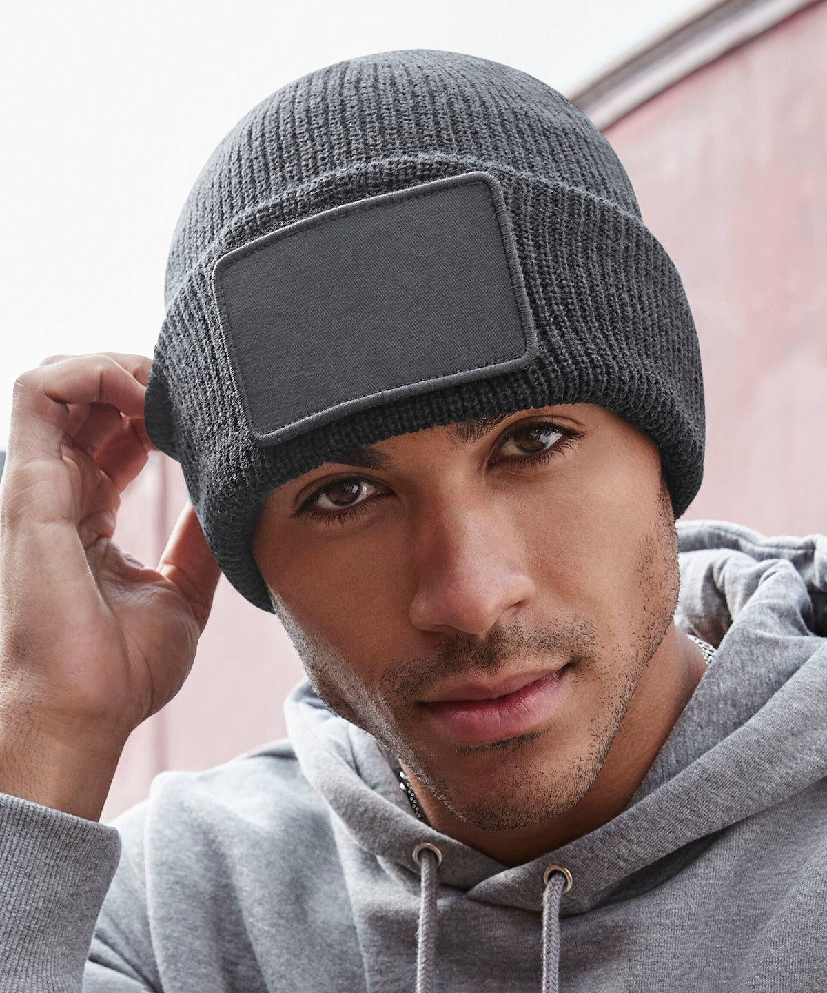 Removable patch Thinsulate™ beanie