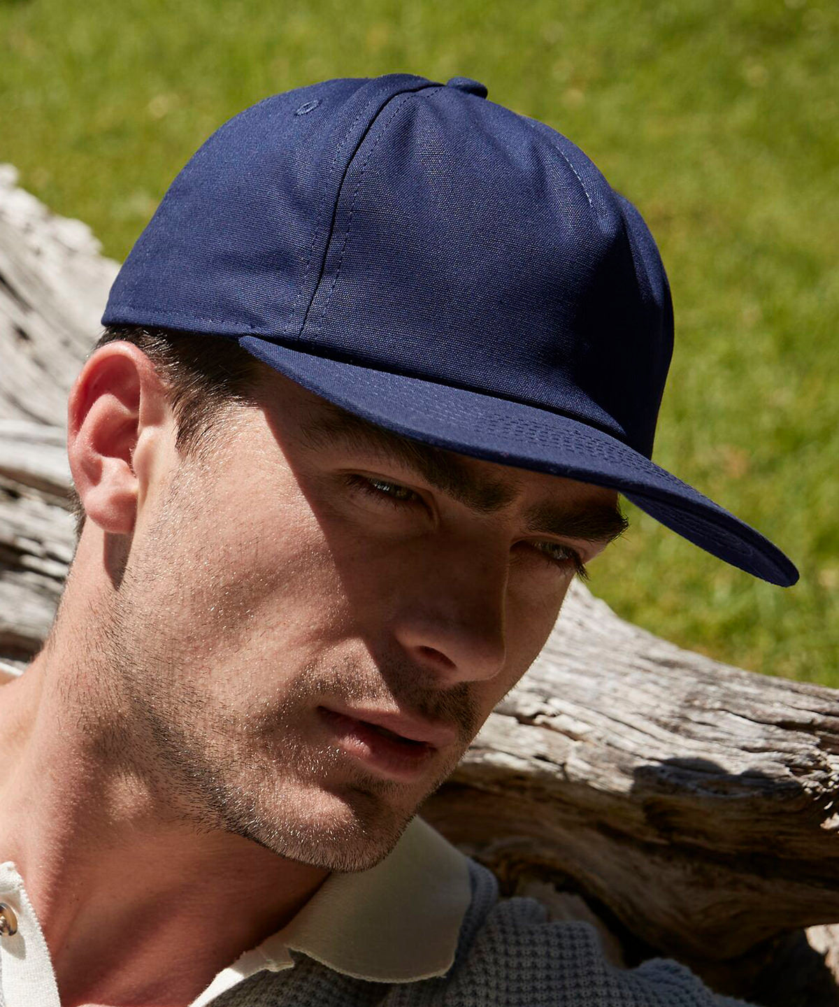 Organic cotton unstructured 5-panel cap