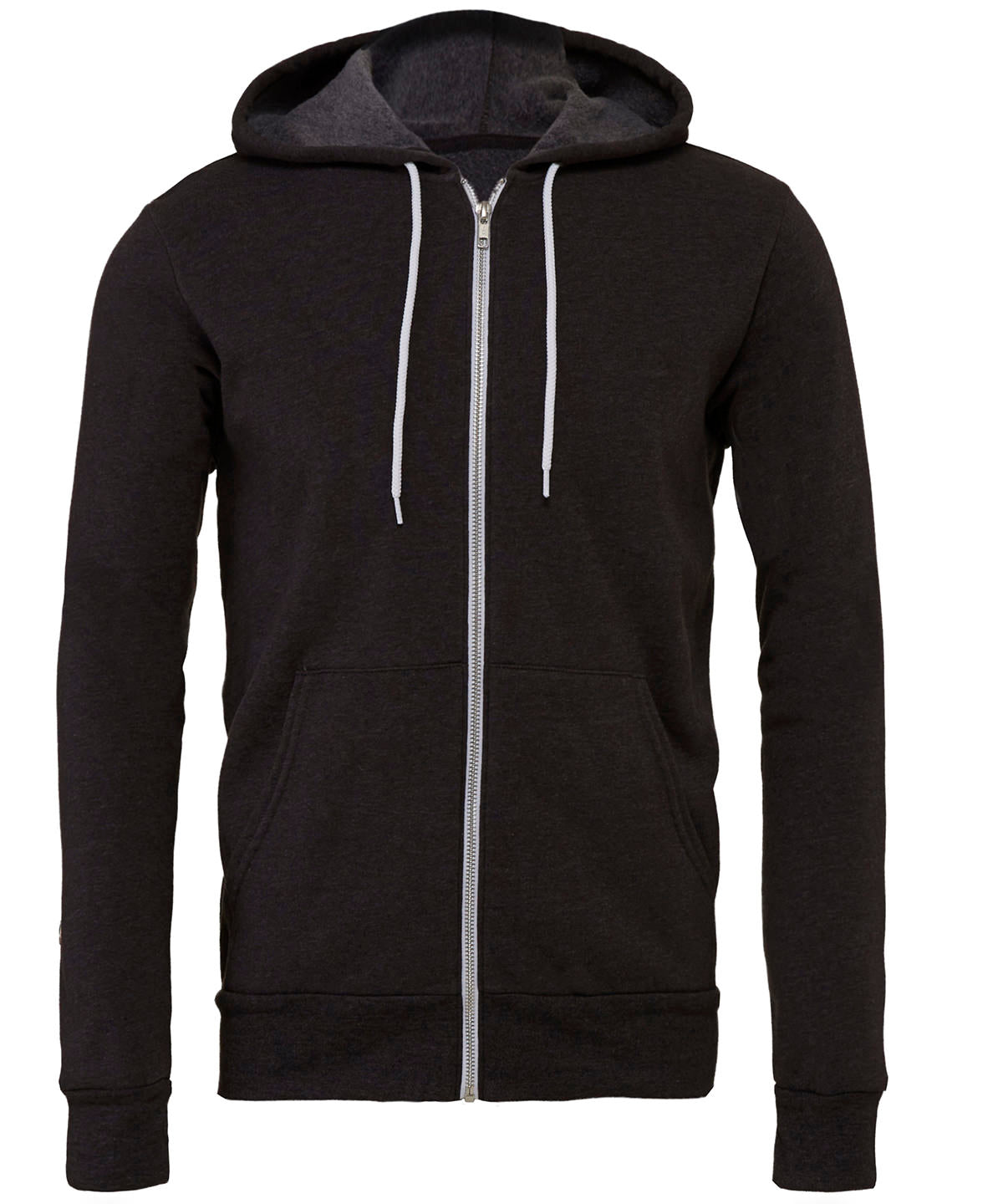 Unisex polycotton fleece full-zip hoodie