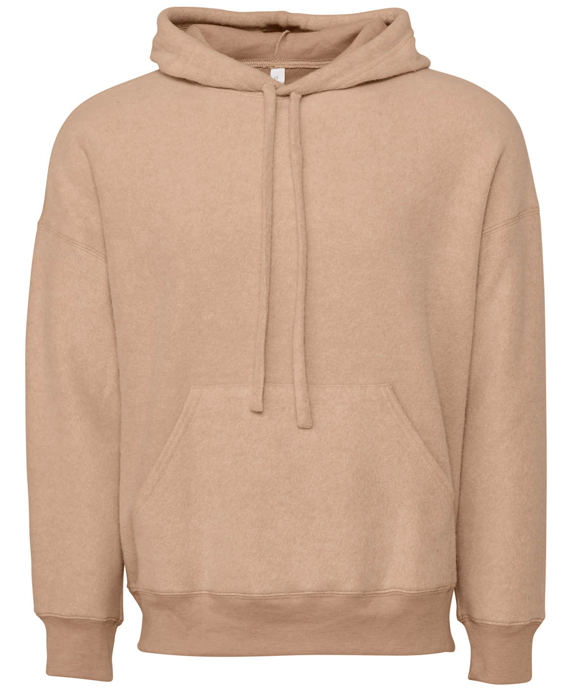 Unisex sueded fleece pullover hoodie