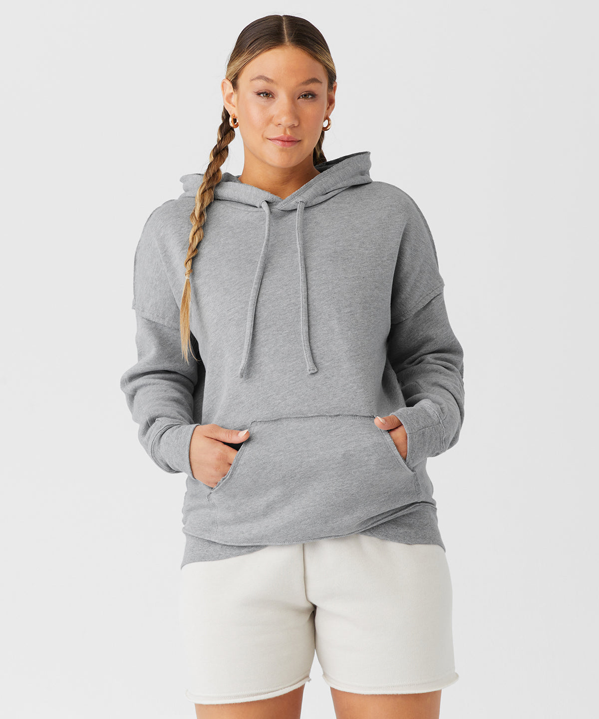 Unisex raw-seam hoodie