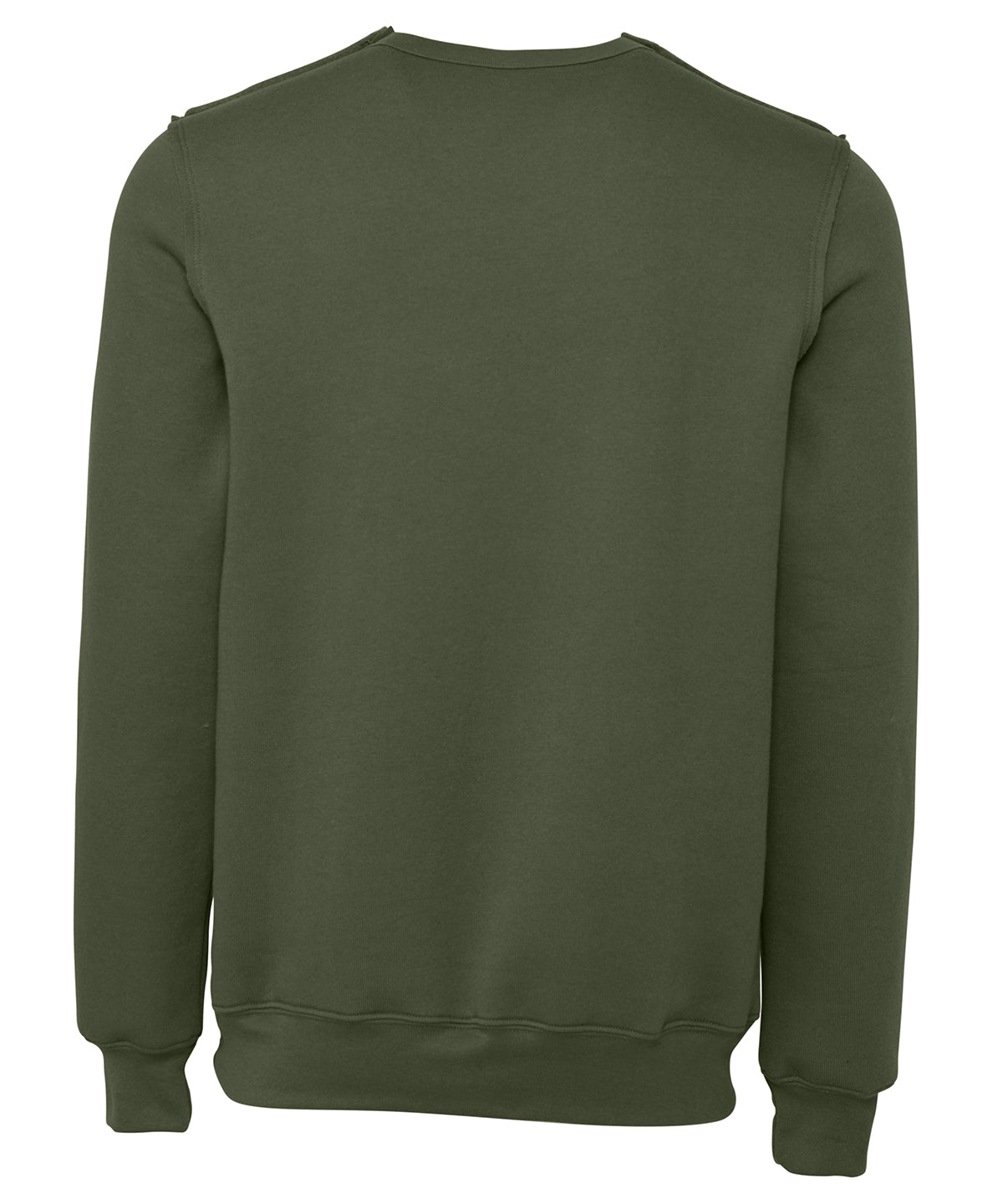 Unisex raw-seam crew pullover