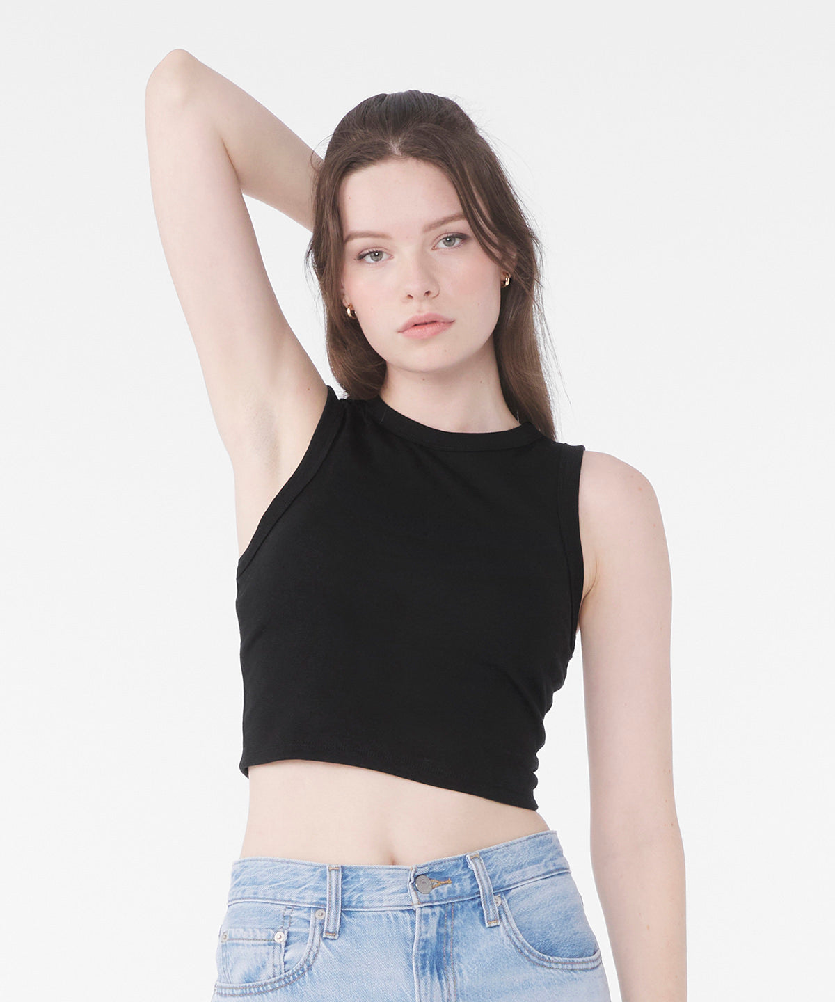 Women’s micro rib muscle crop tank