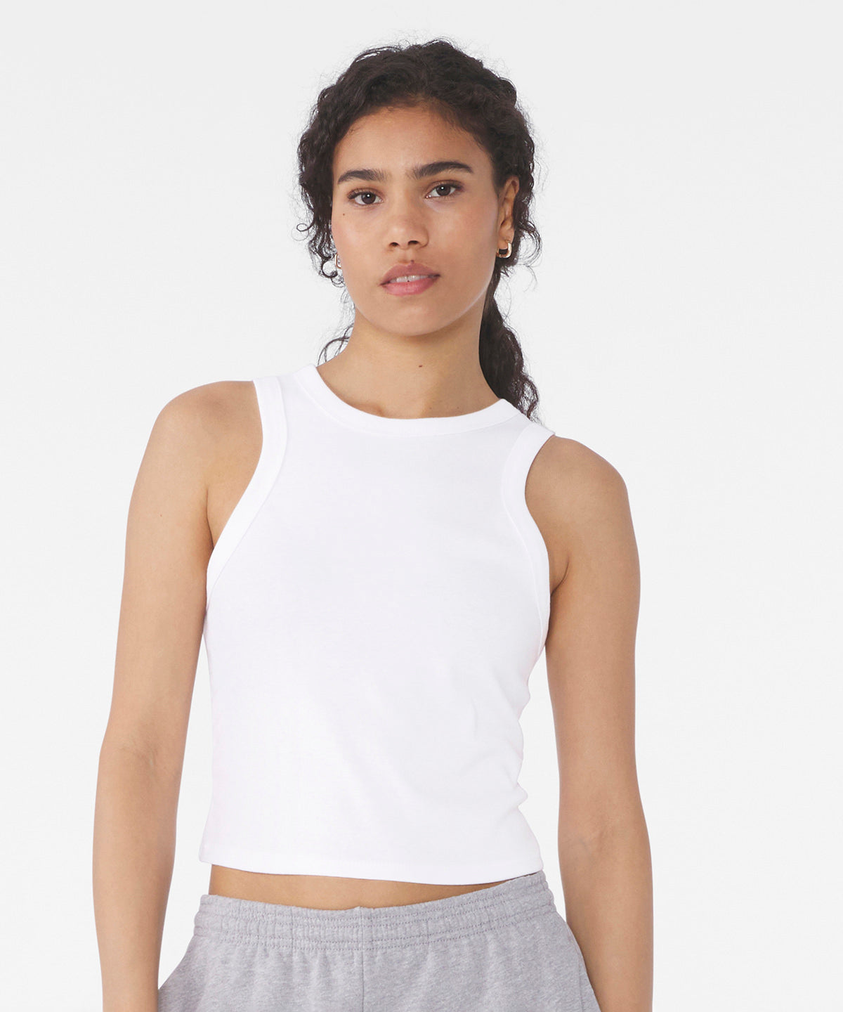 Women’s micro rib racer tank