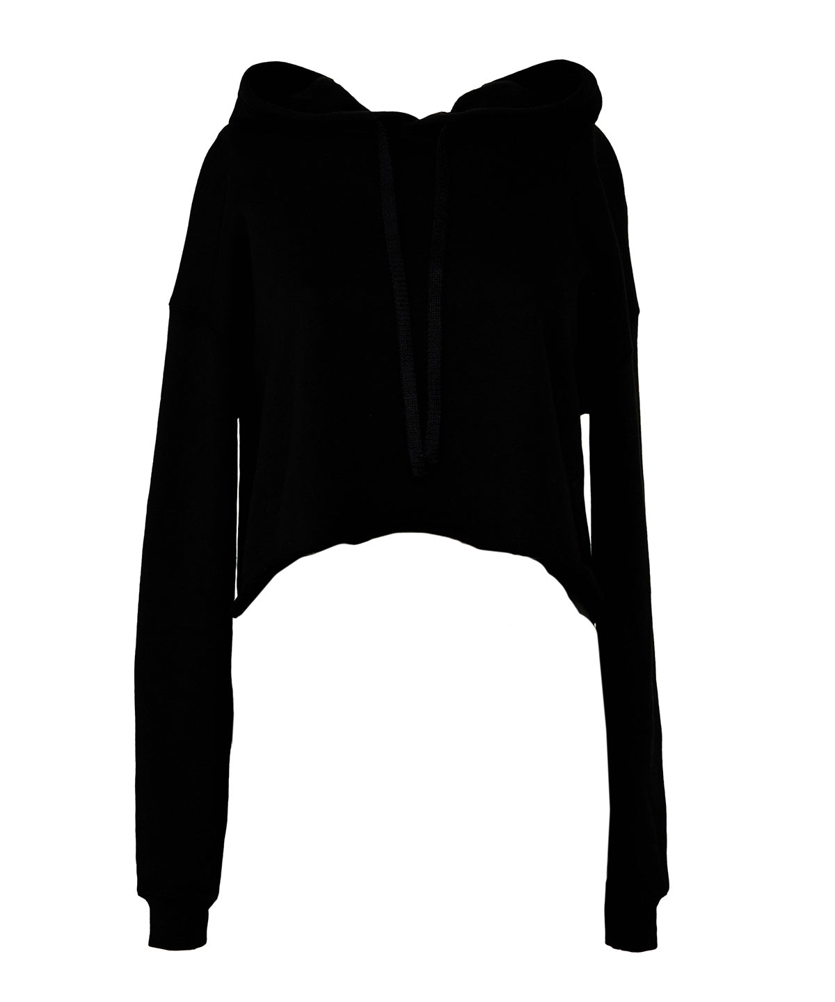 Women's cropped fleece hoodie