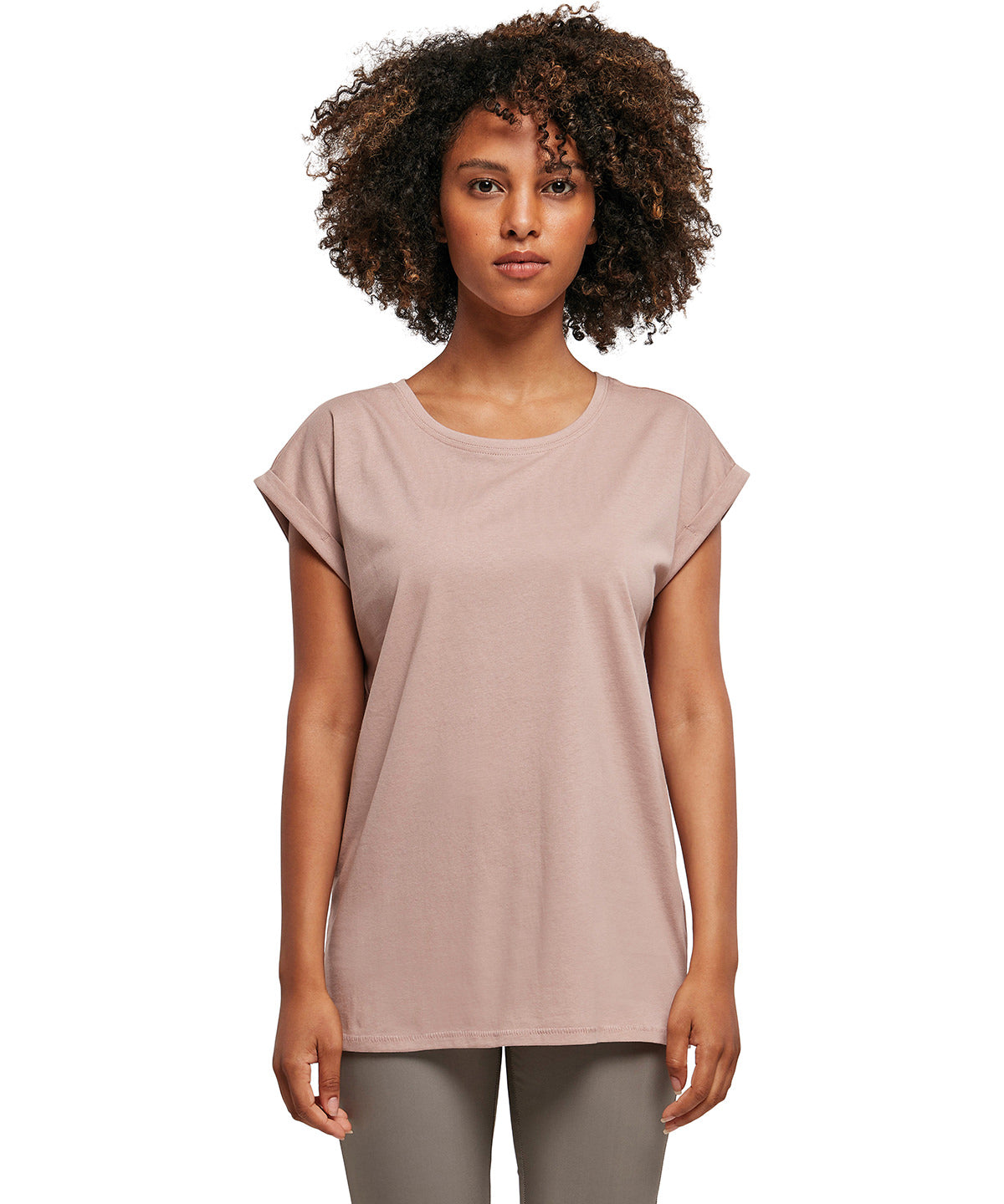 Women's extended shoulder tee