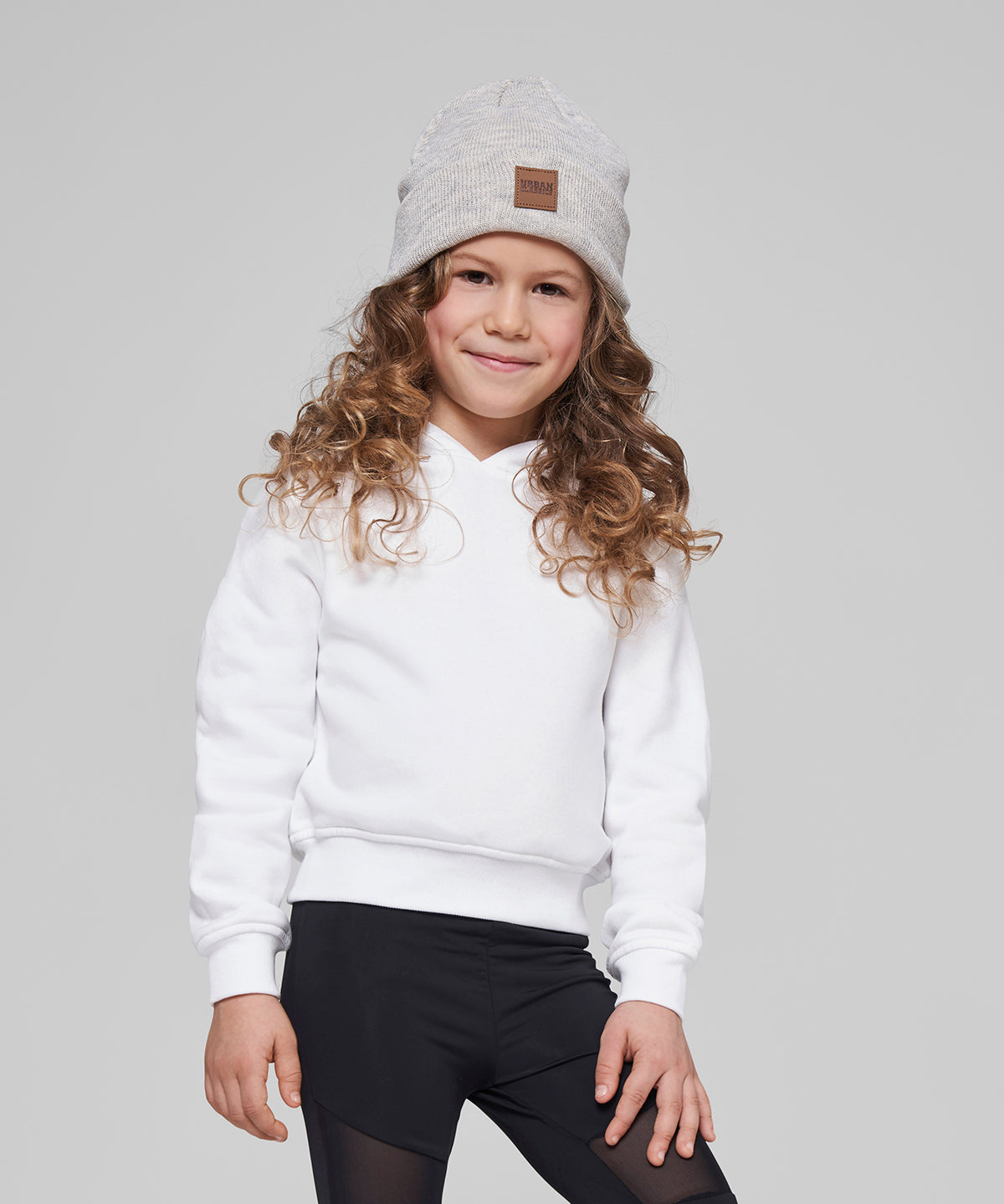 Girls cropped sweat hoodie