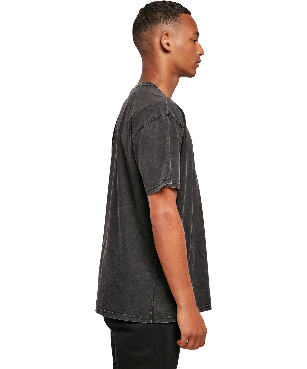 Acid washed heavy oversized tee