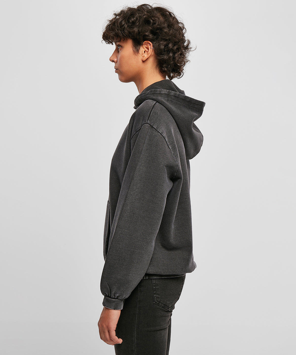 Women's acid washed oversized hoodie