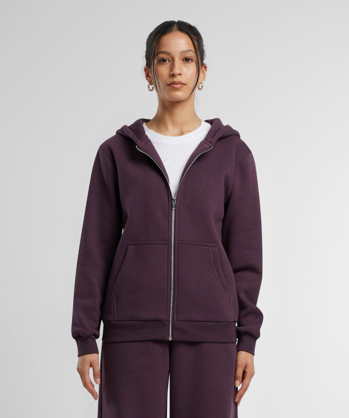 Women’s fluffy zip hoodie