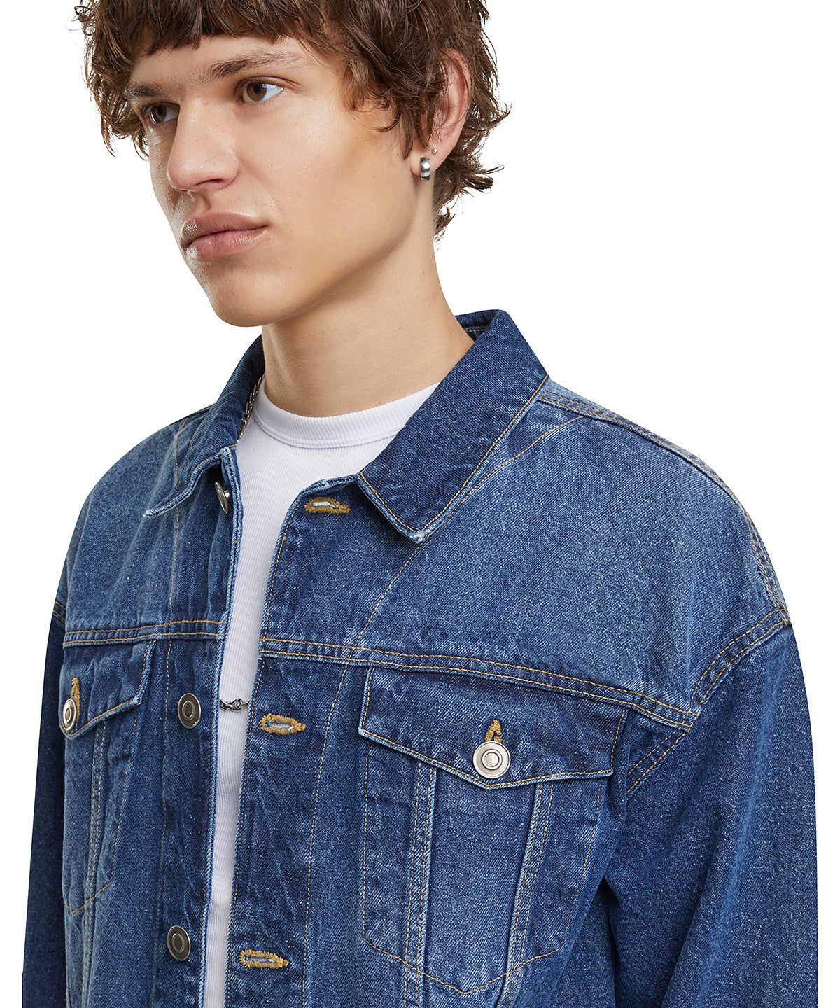 Heavy ounce boxy denim jacket