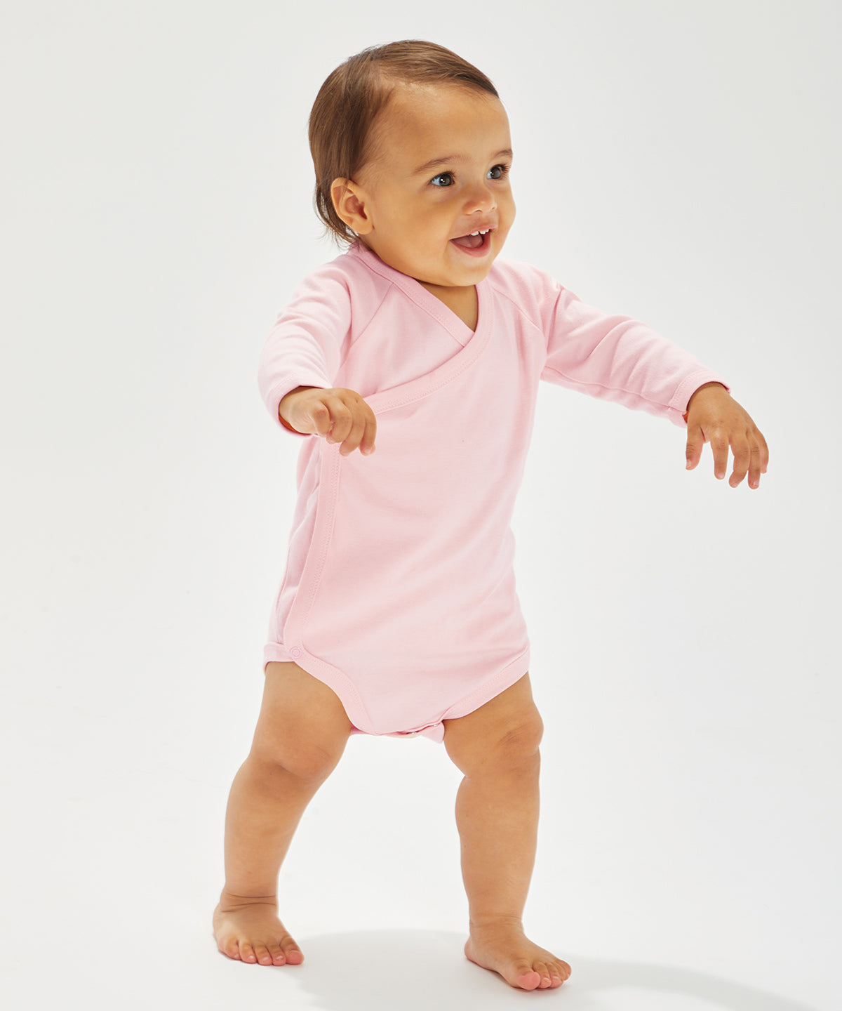 Baby long sleeve kimono bodysuit