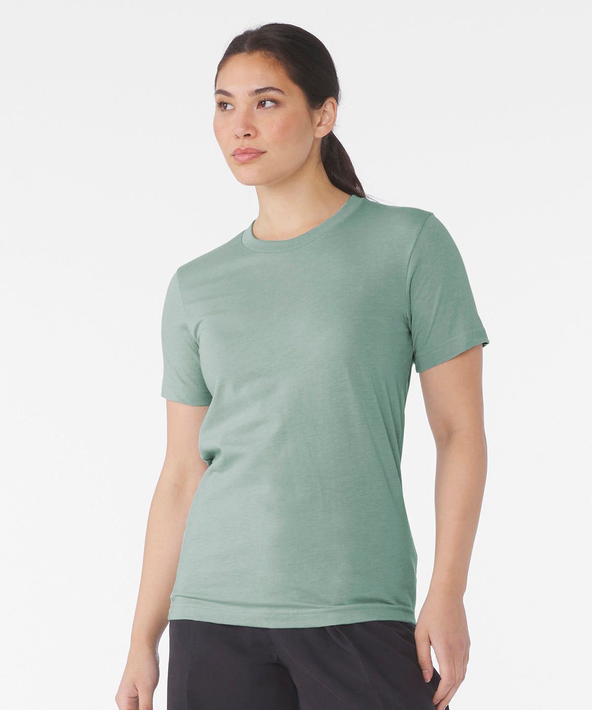 Unisex heather CVC short sleeve t-shirt