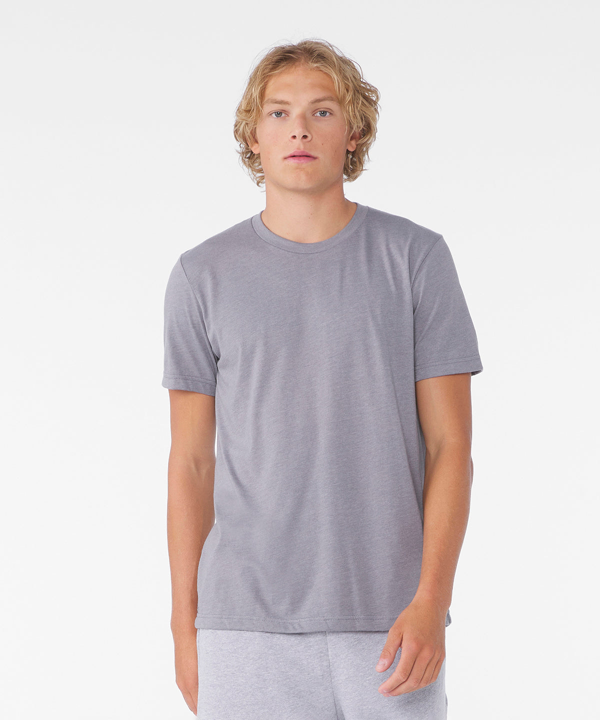 Unisex heather CVC short sleeve t-shirt