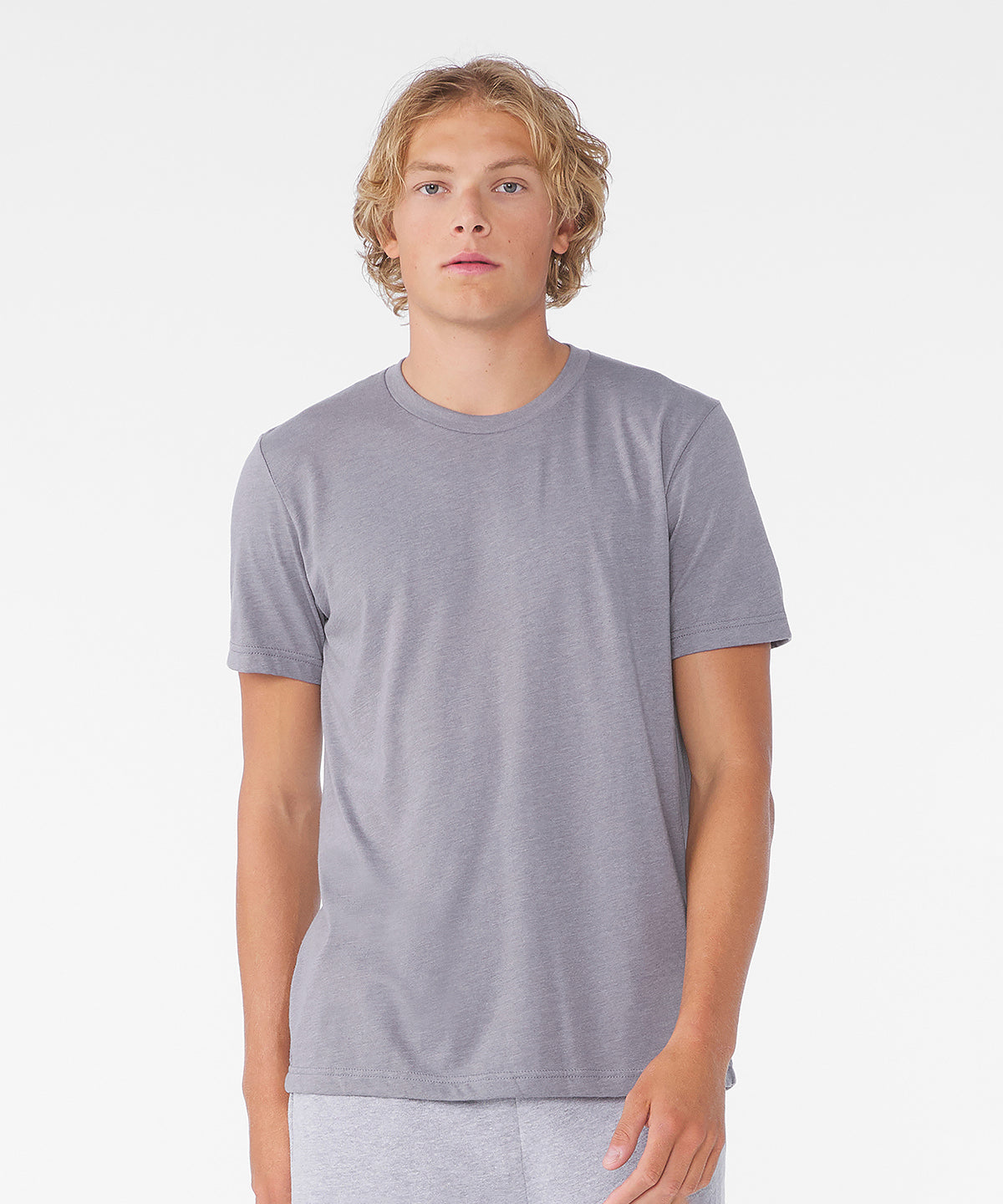 Unisex heather CVC short sleeve t-shirt