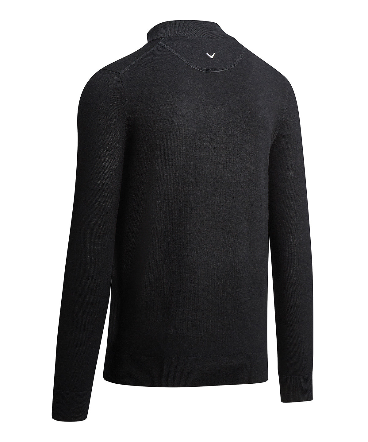 Ribbed ¼ zip Merino sweater