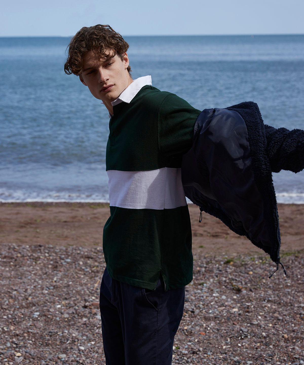 Panelled rugby shirt