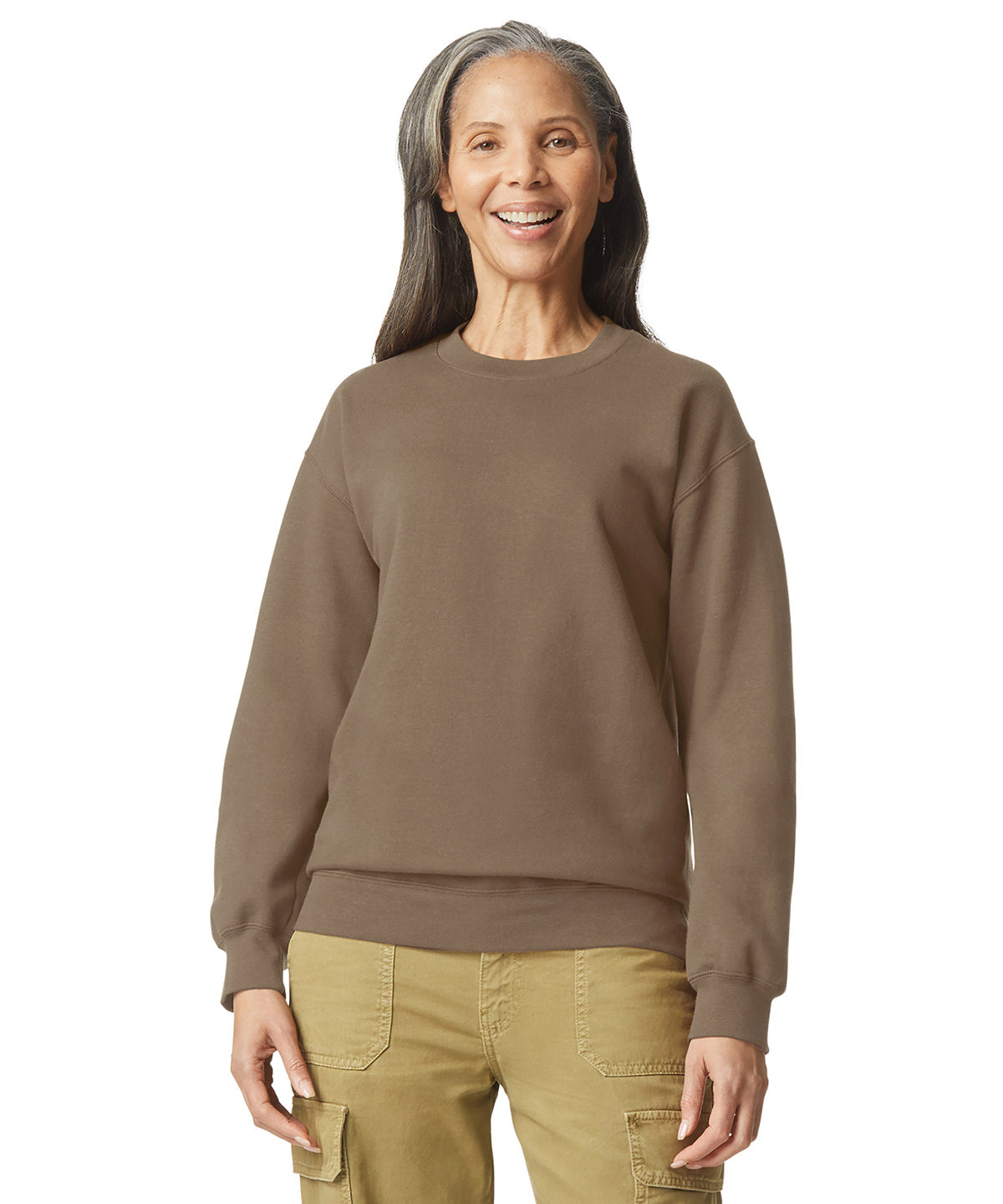 Softstyle™ midweight fleece adult crew neck