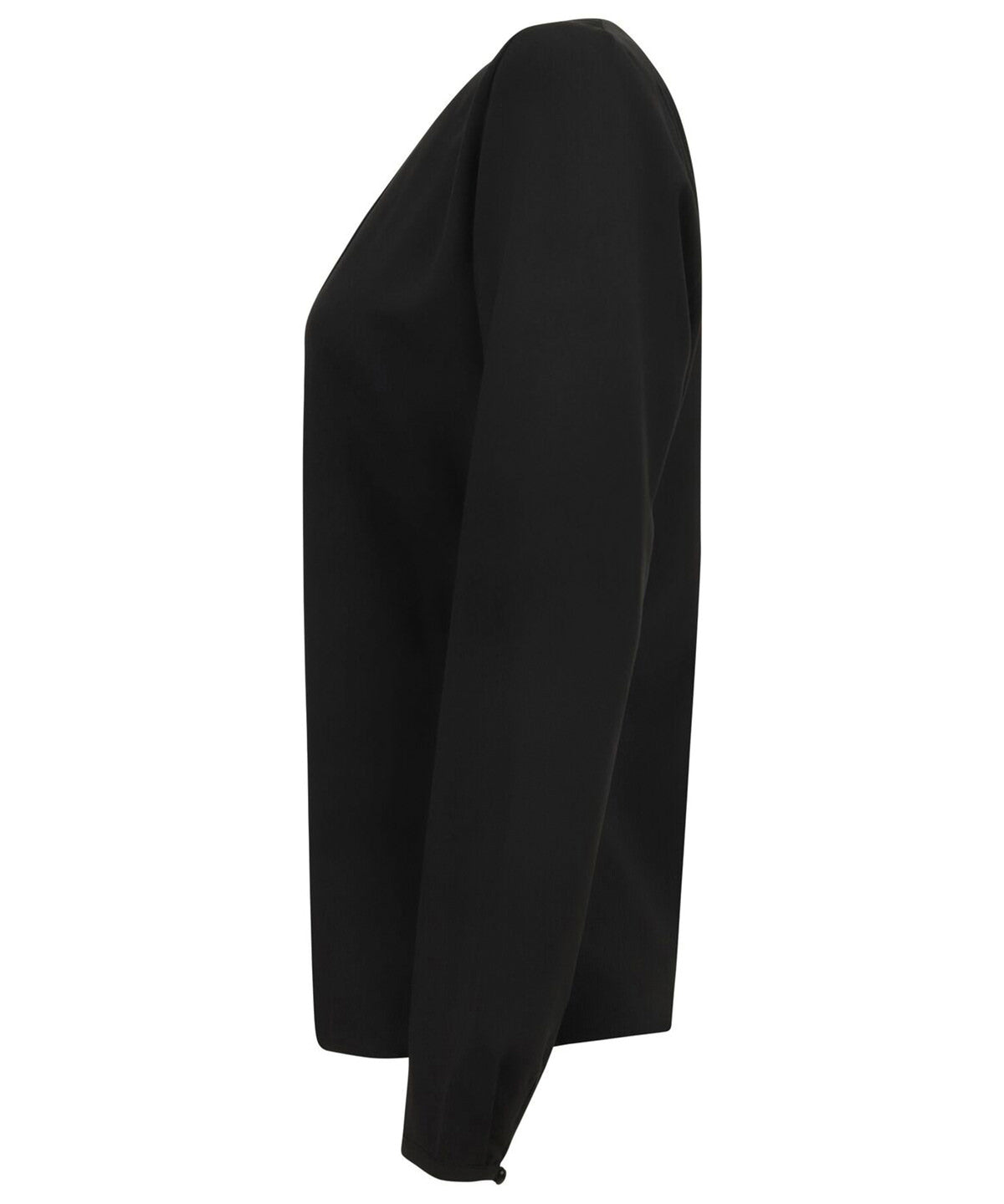 Women's pleat front long sleeve blouse