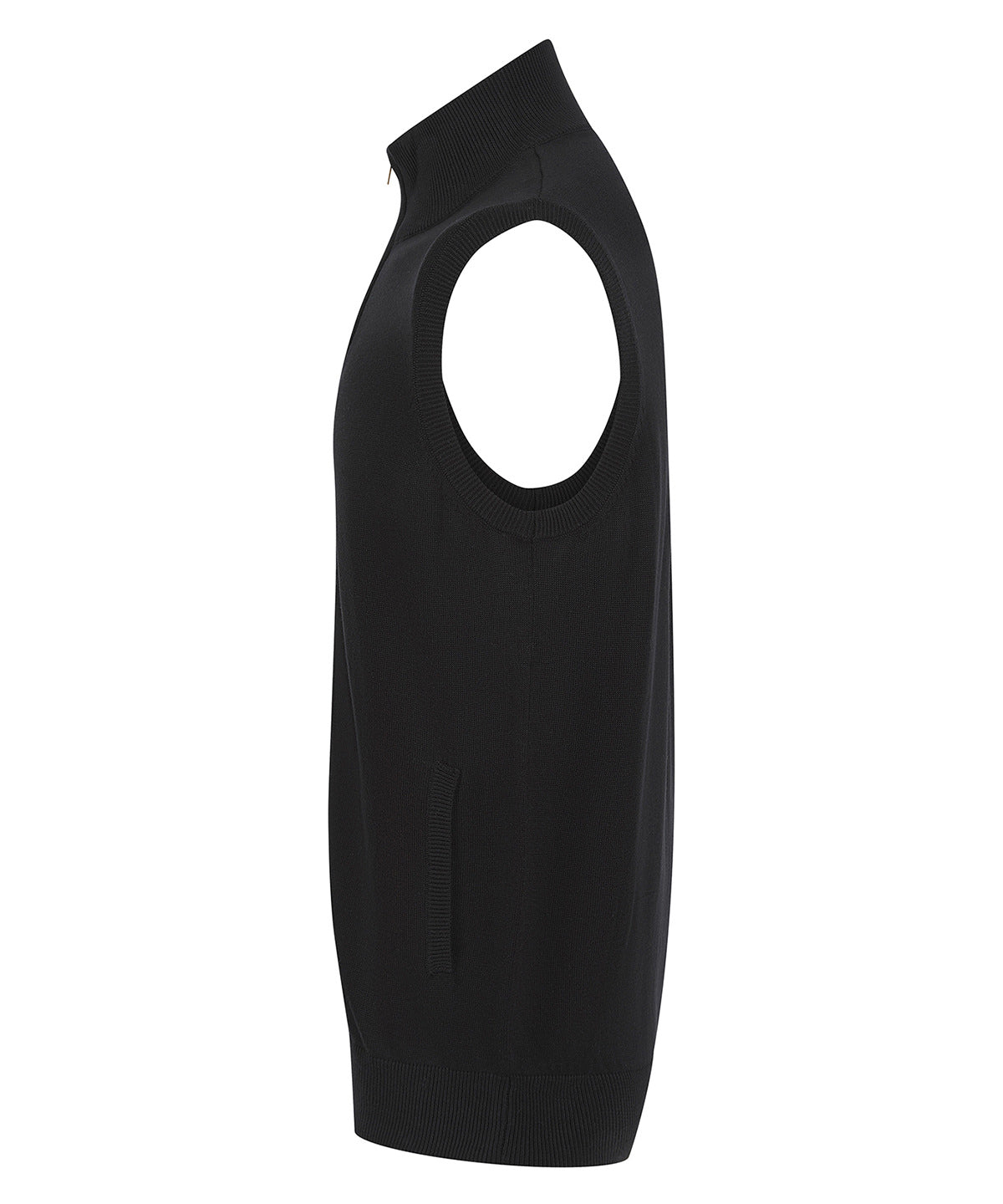 Sleeveless zip-through jumper