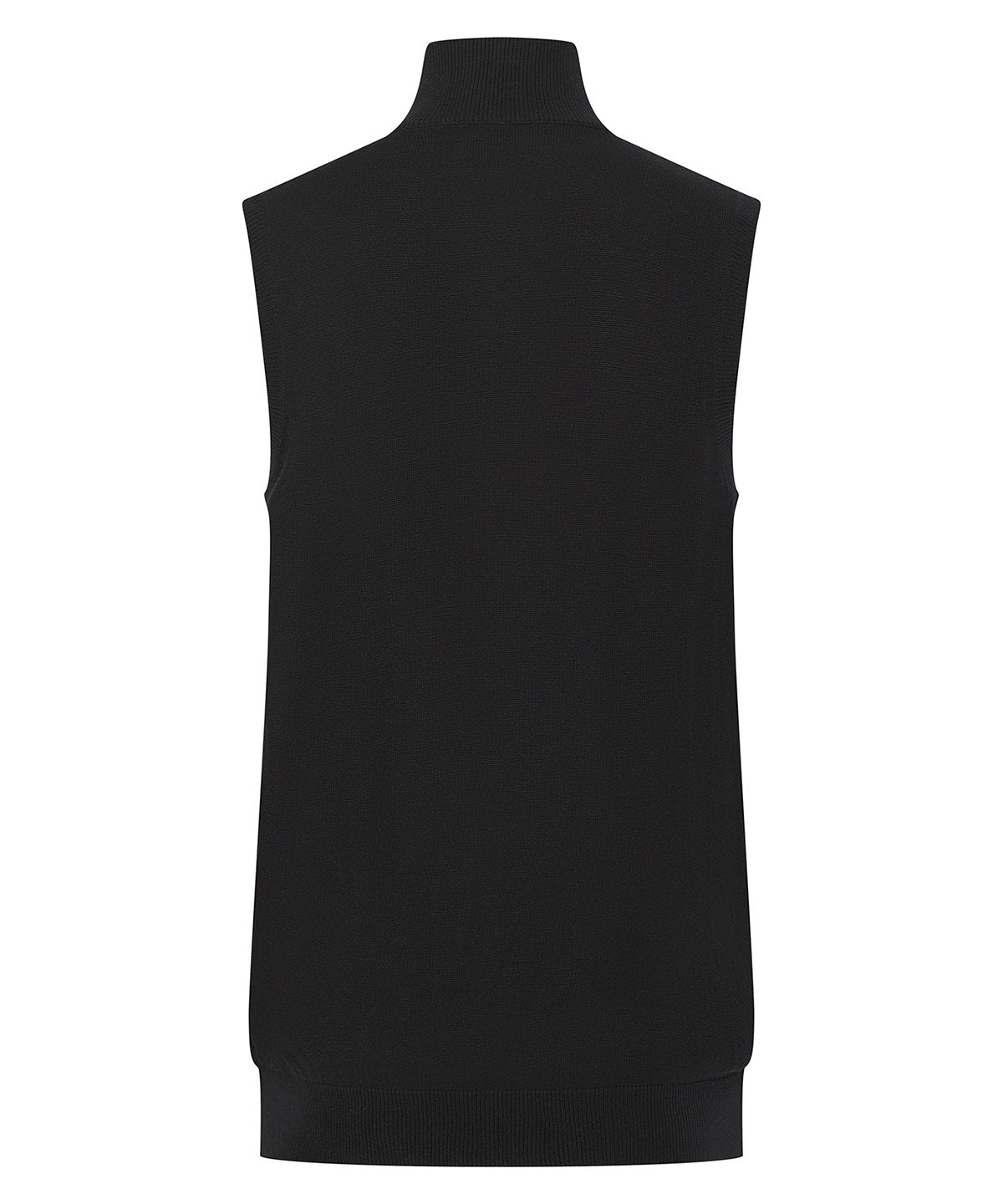Sleeveless zip-through jumper