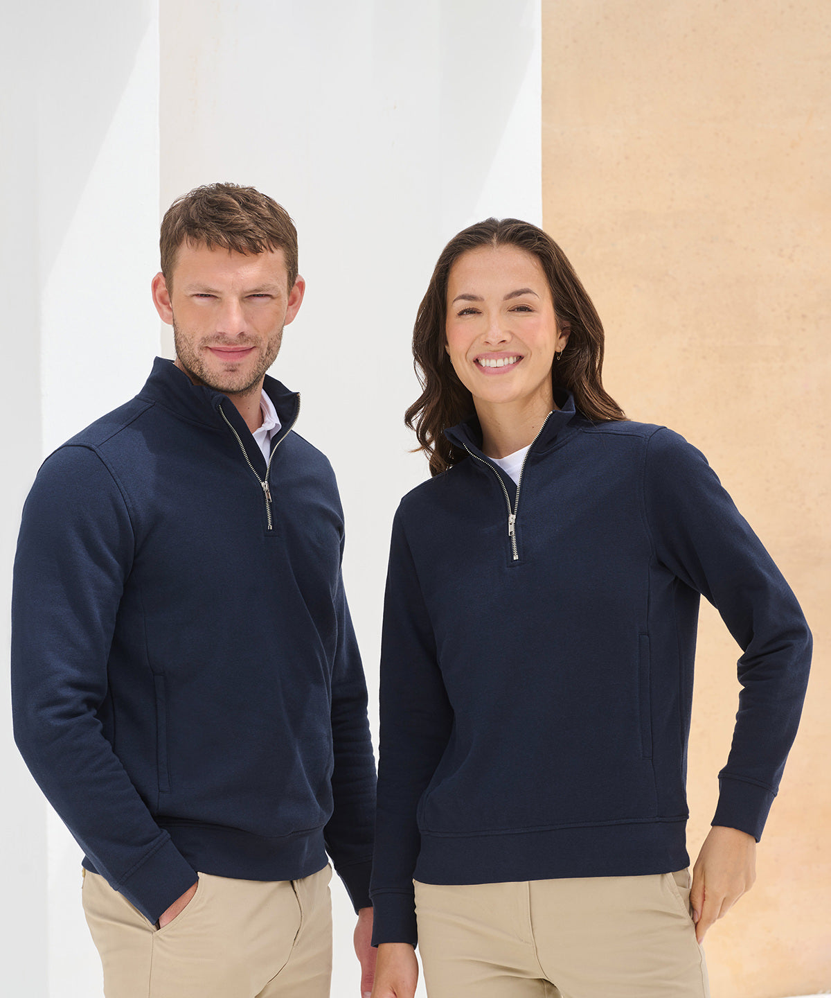 Unisex sustainable ¼-zip sweatshirt
