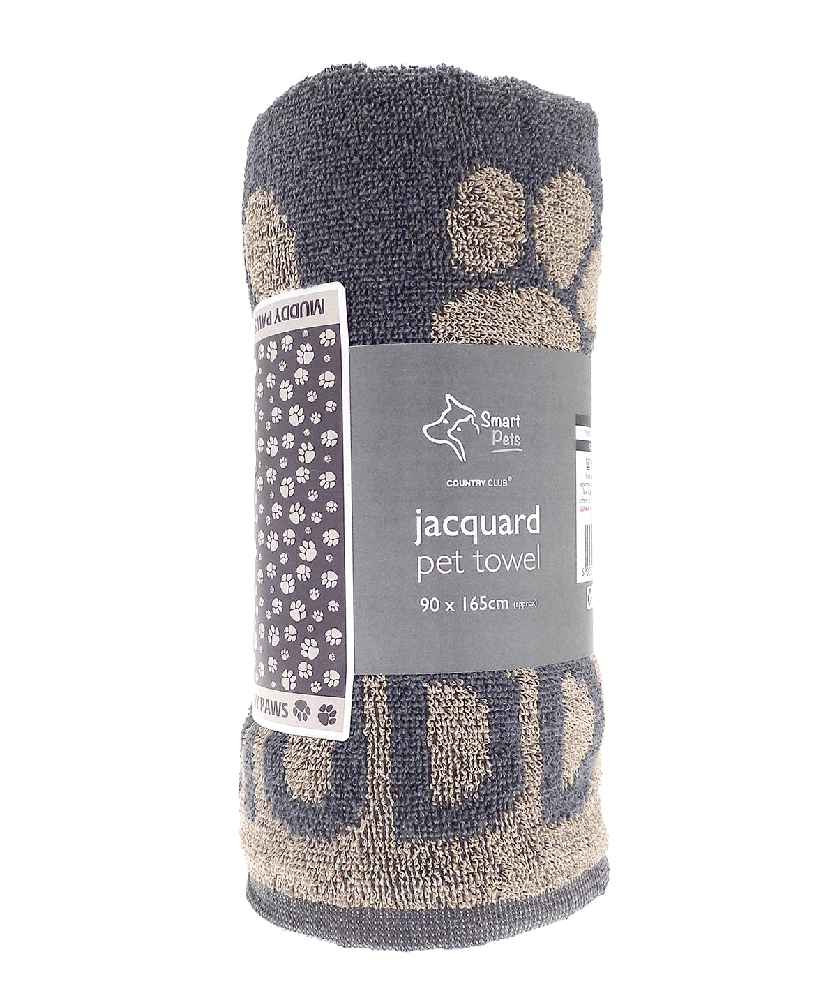 Jumbo terry jacquard dog towel