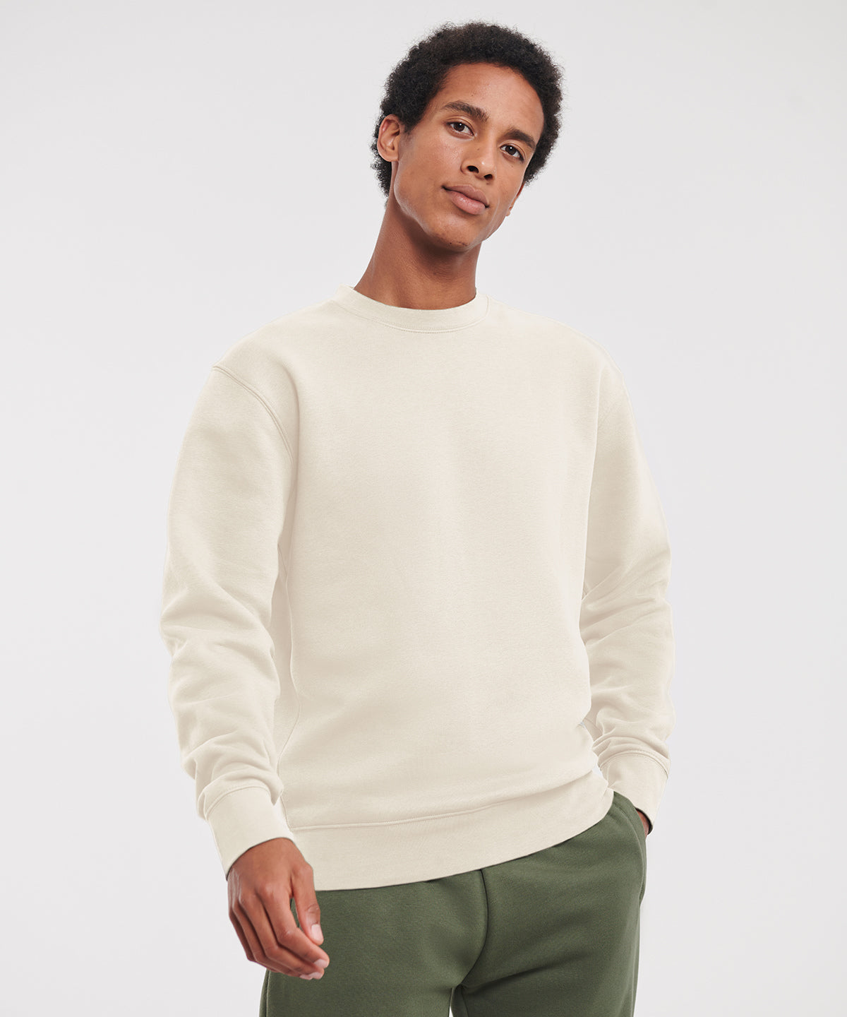 Set-in sleeve sweatshirt