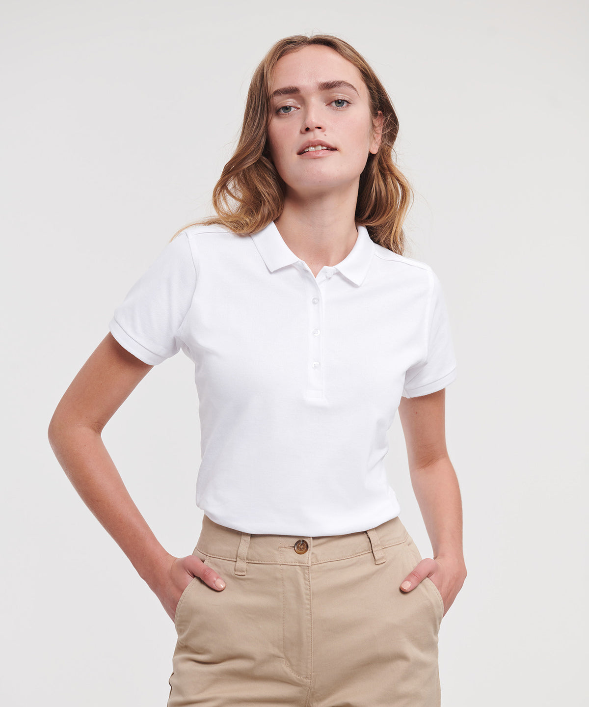 Women's stretch polo