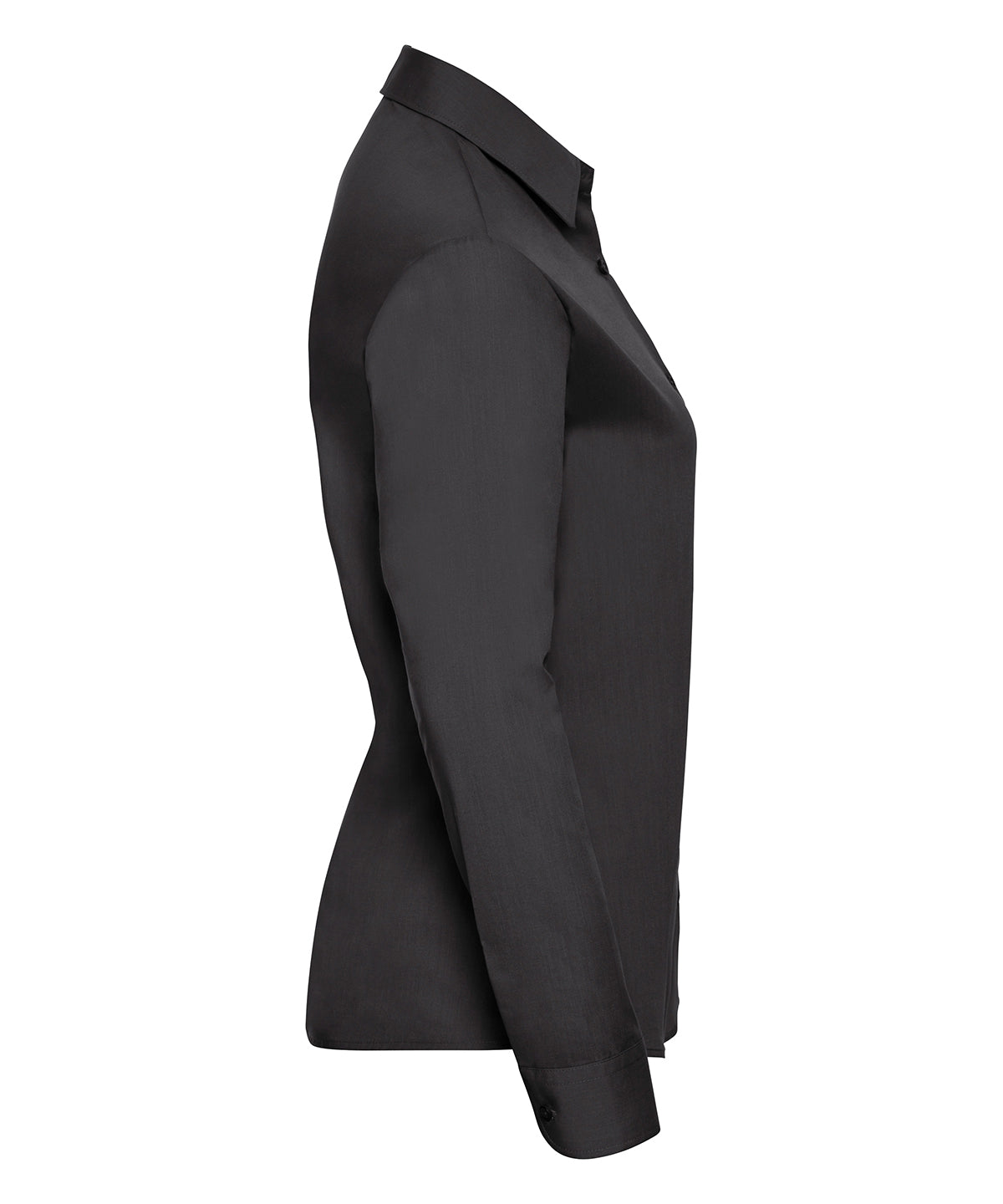 Women's long sleeve polycotton easycare poplin shirt