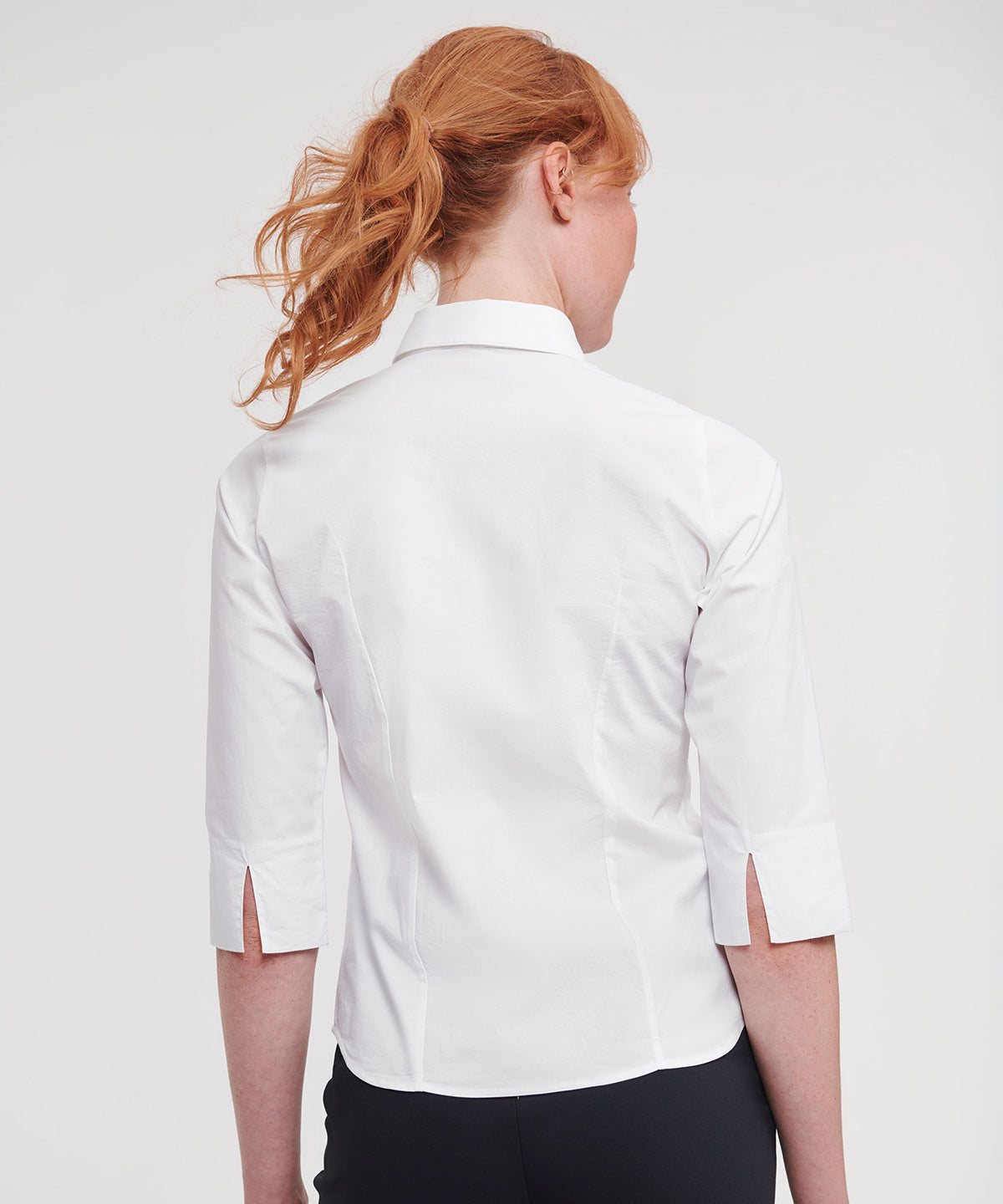 Women's ¾ sleeve easycare fitted shirt