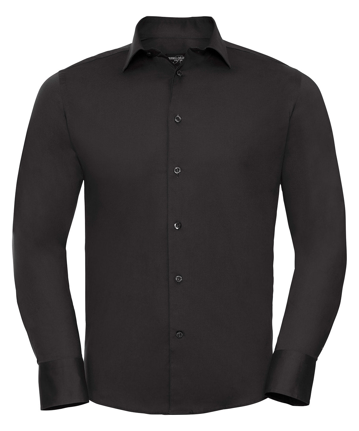 Long sleeve easycare fitted shirt
