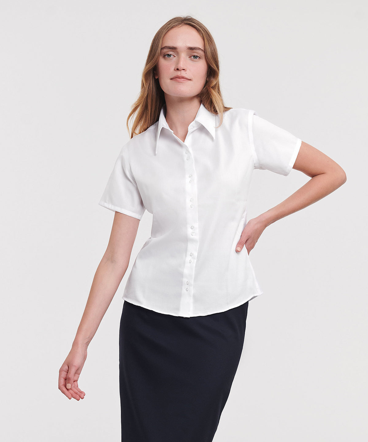 Women's short sleeve ultimate non-iron shirt