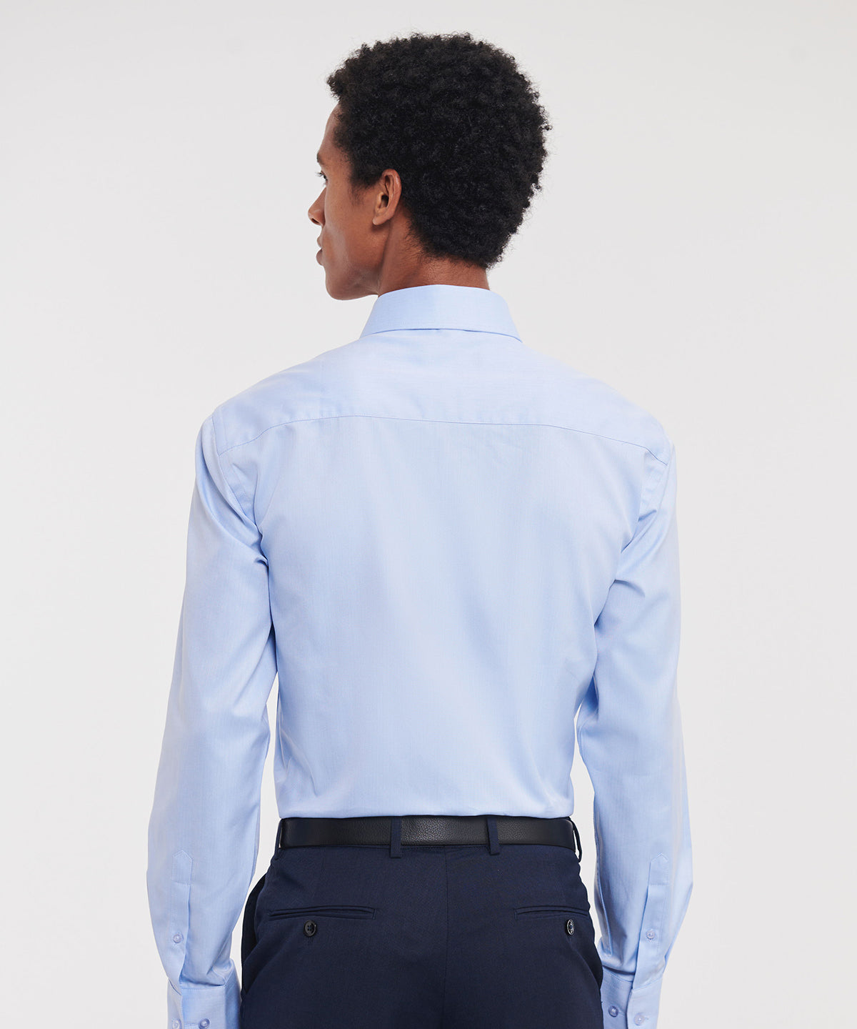 Long sleeve herringbone shirt