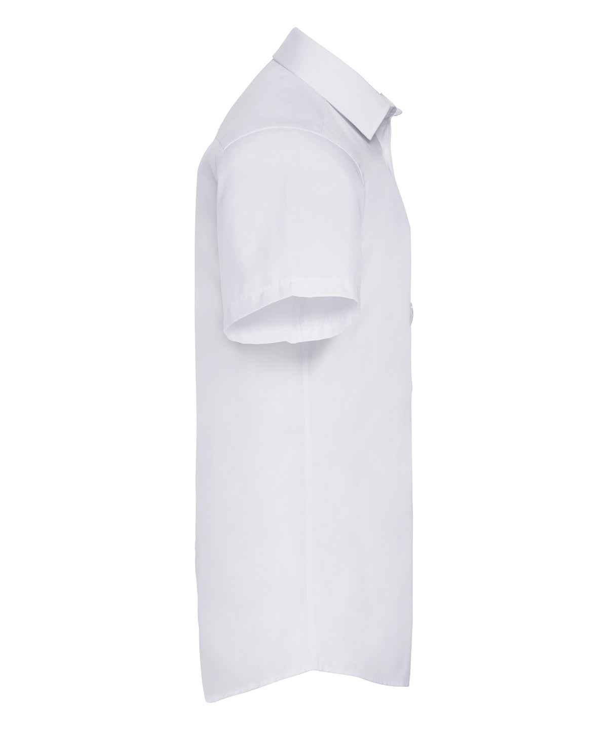 Short sleeve herringbone shirt