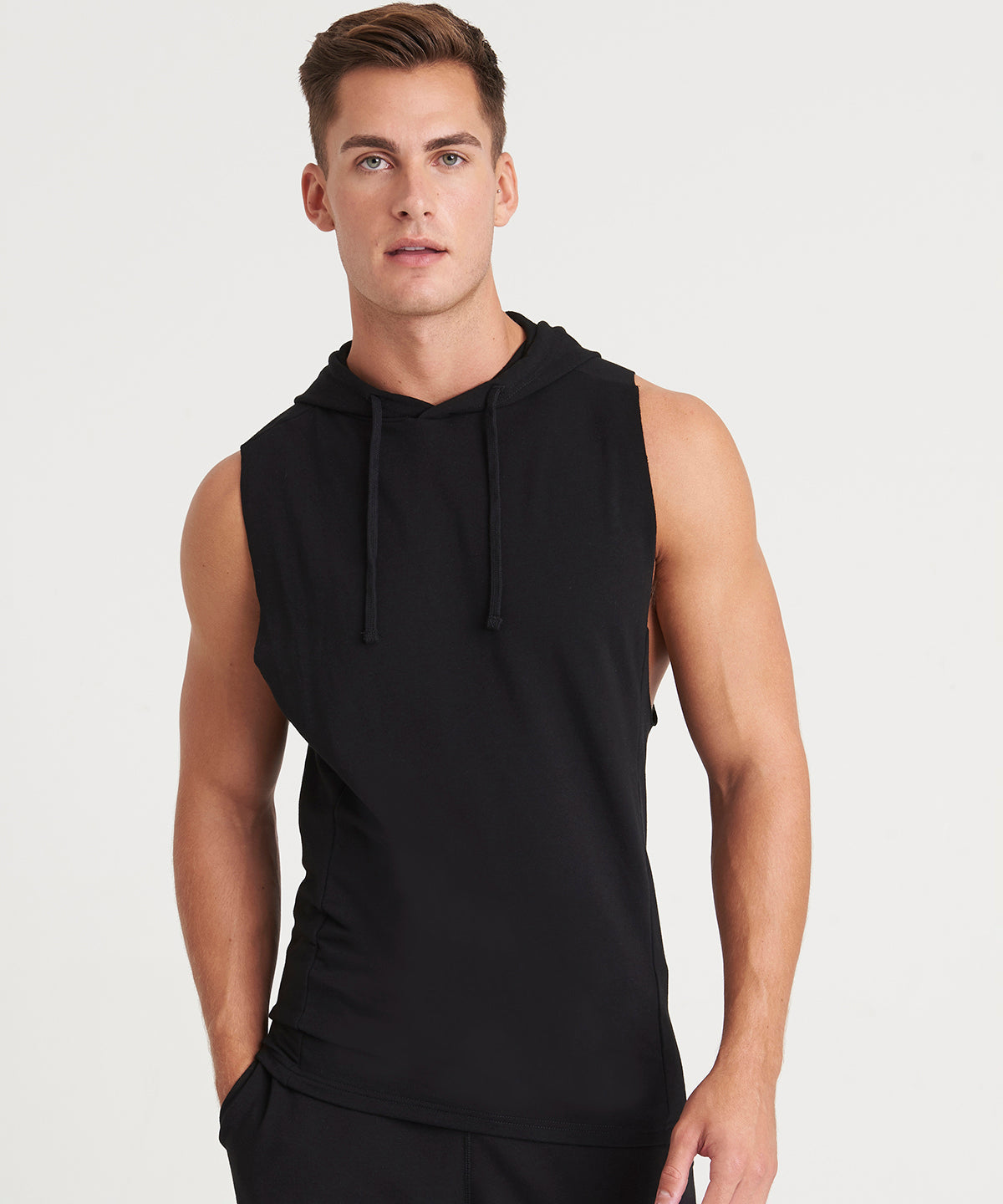 Urban sleeveless muscle hoodie
