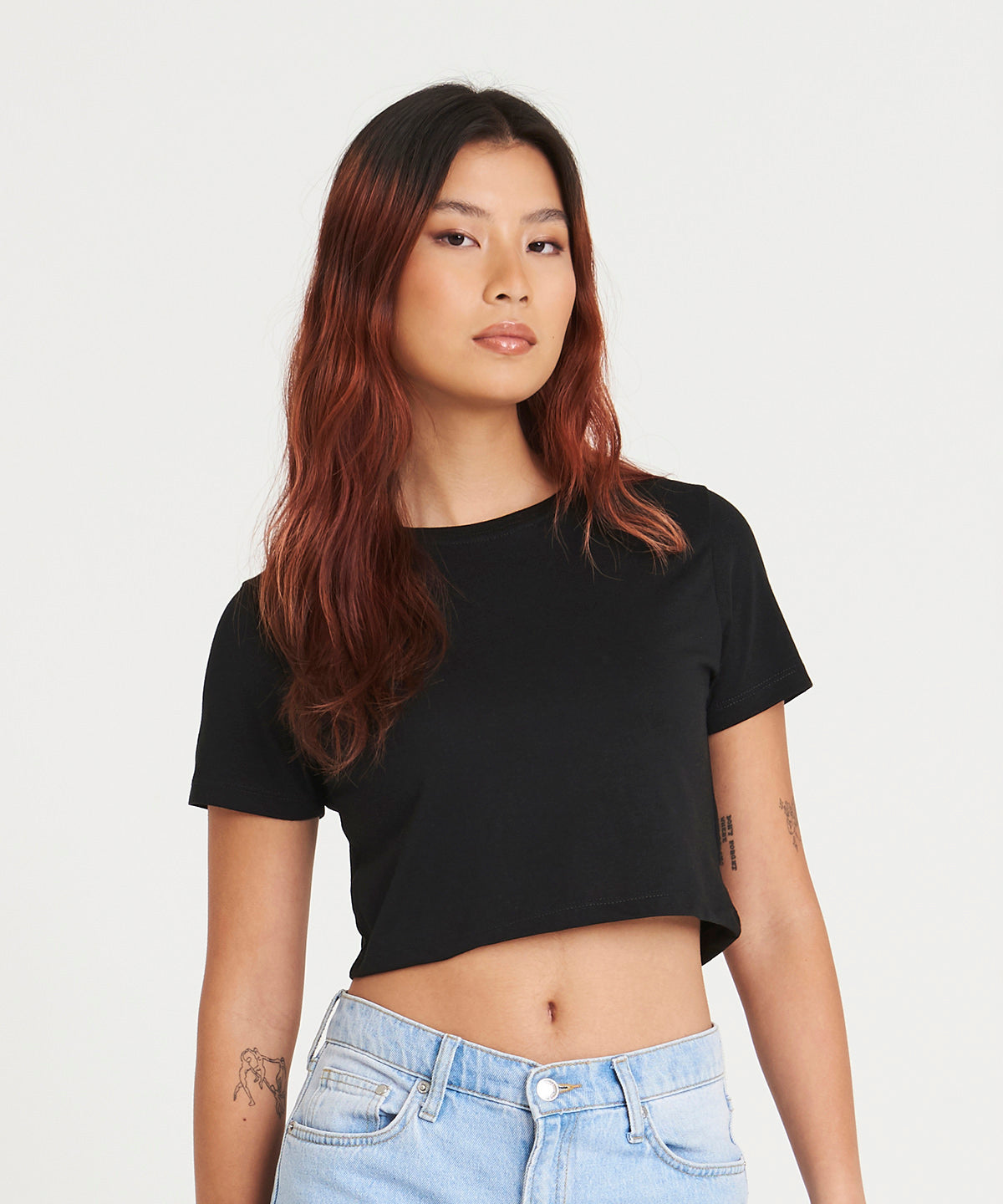 Women's triblend cropped T