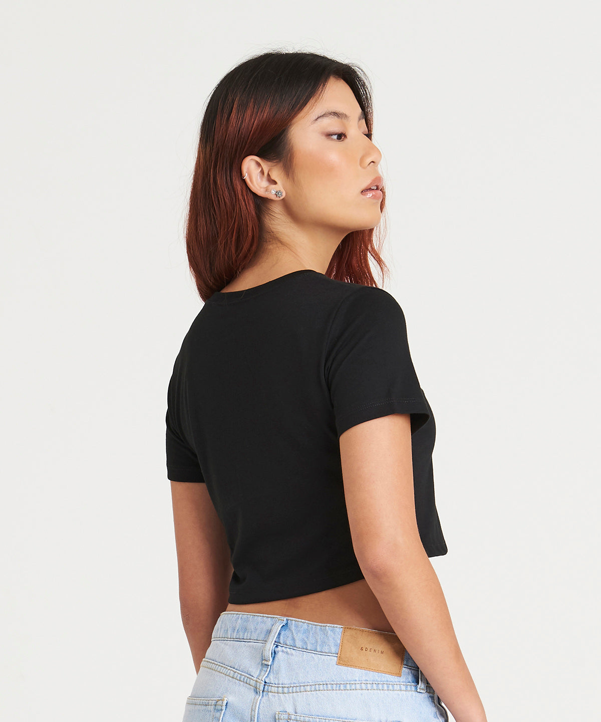 Women's triblend cropped T